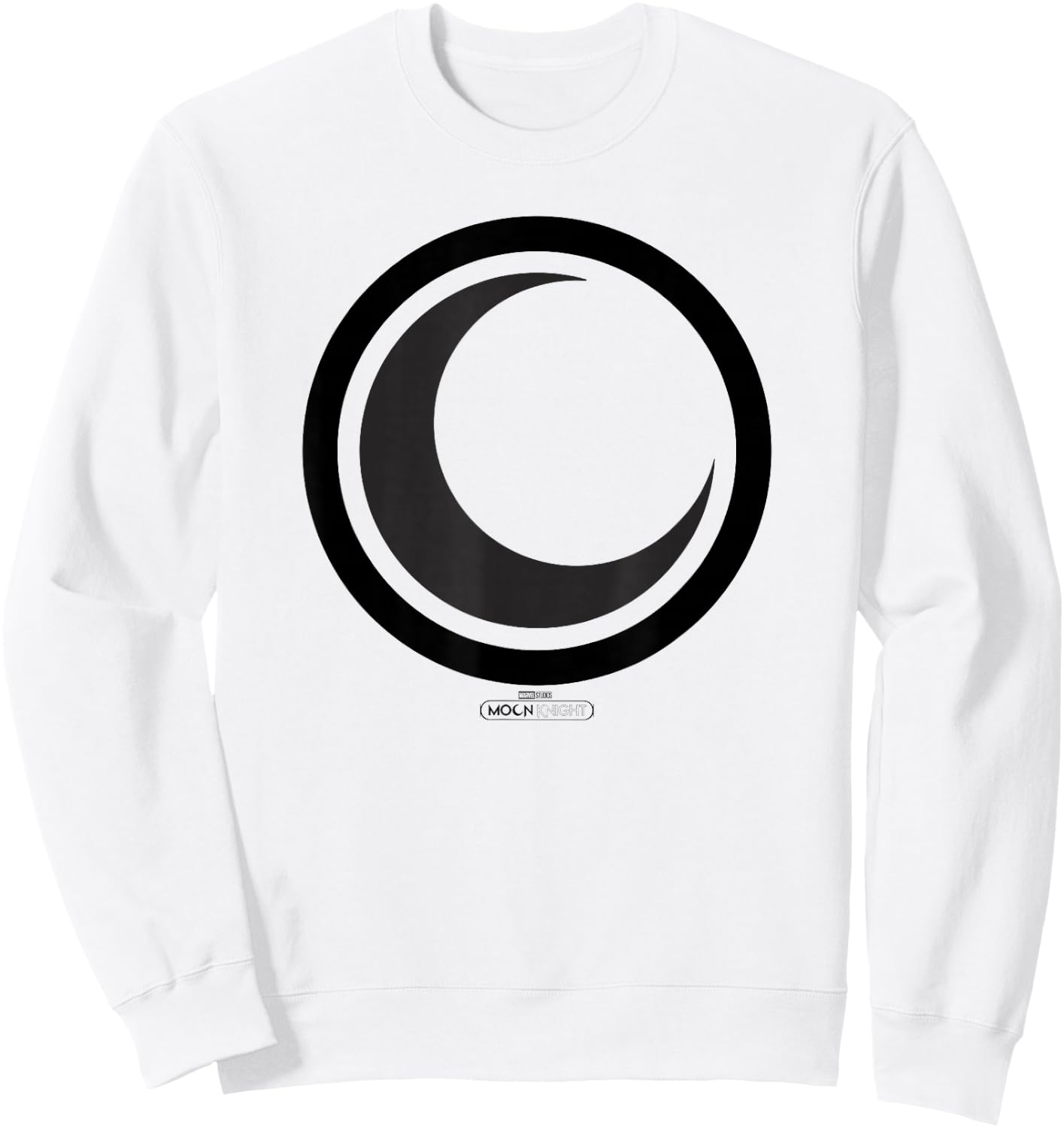 Marvel Moon Knight Crescent Moon Icon Dark Sweatshirt - Sweatshirt | White