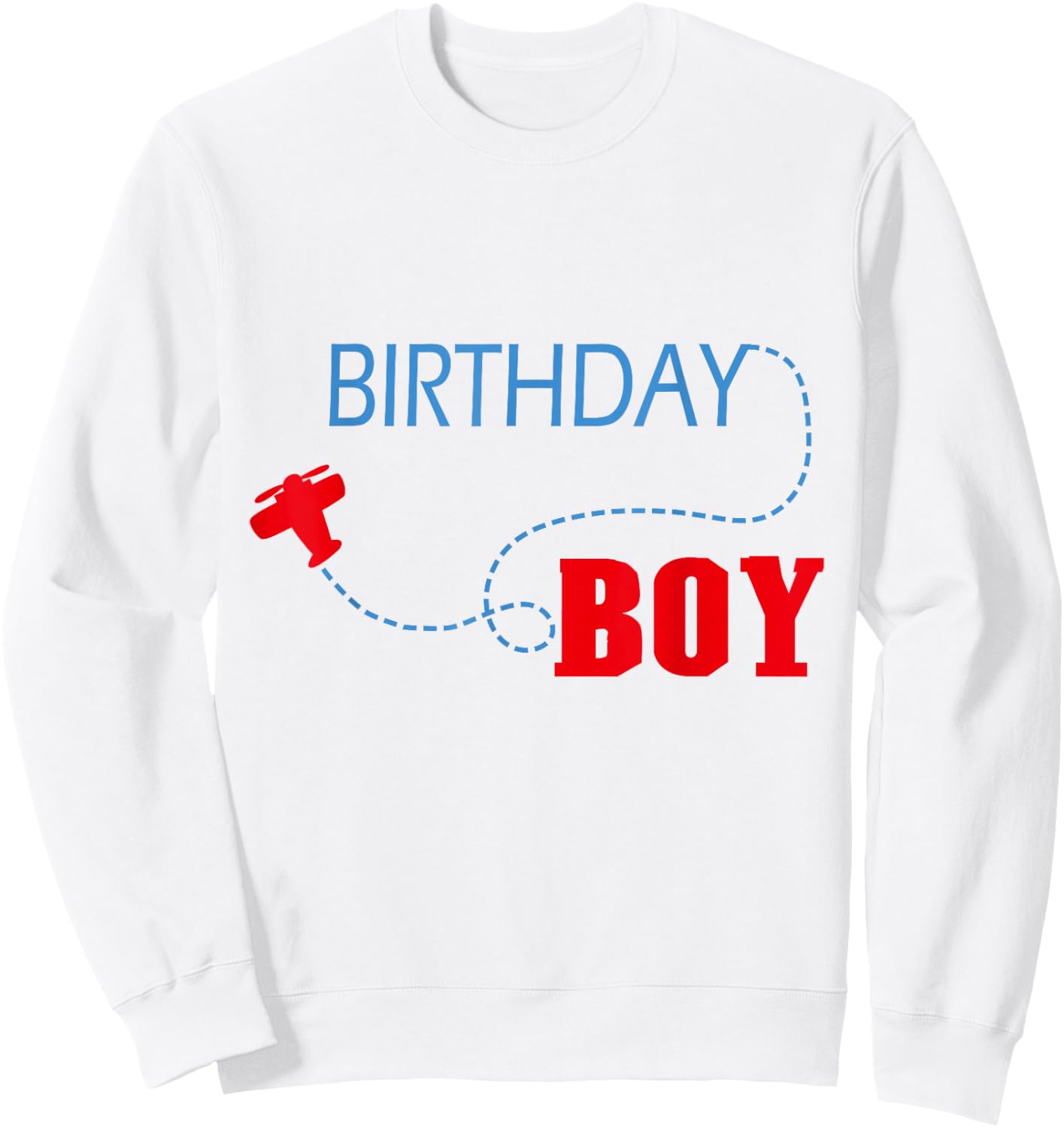 Airplane Birthday Boy Party Theme, airplane Matching Family Sweatshirt - Sweatshirt | White