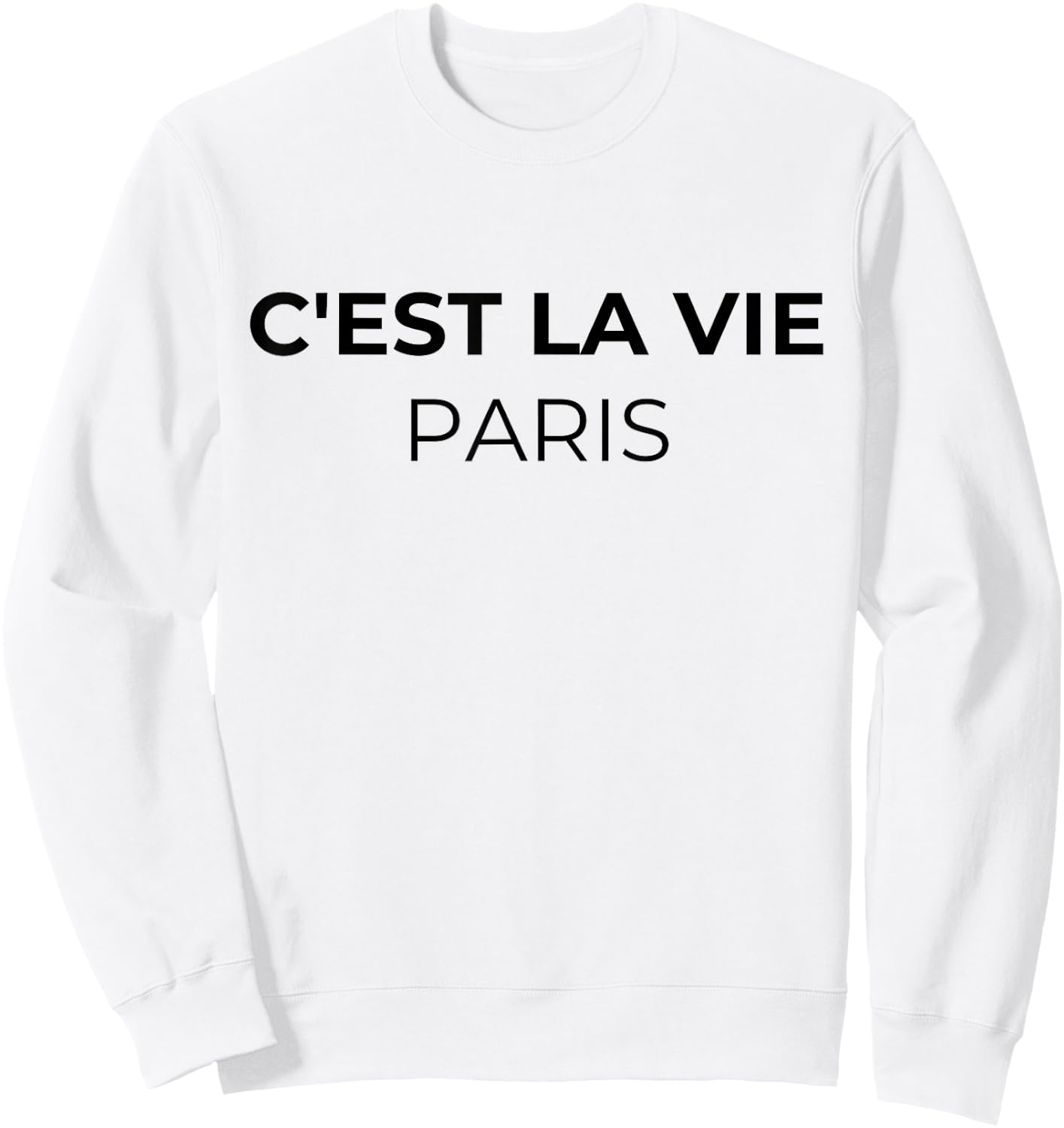 France Paris French lovers C'est la vie Paris Sweatshirt - Sweatshirt | White