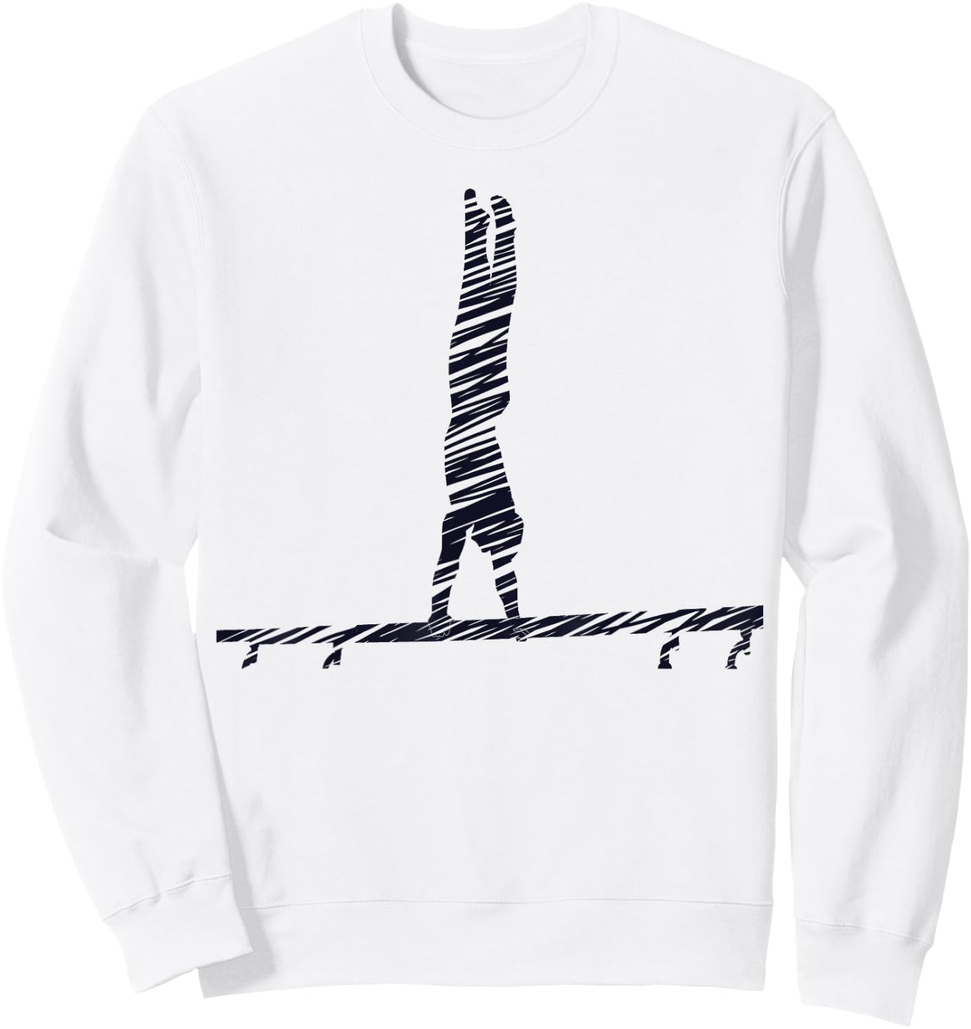 Gymnastics Fan Vintage Design Sweatshirt - Sweatshirt | White