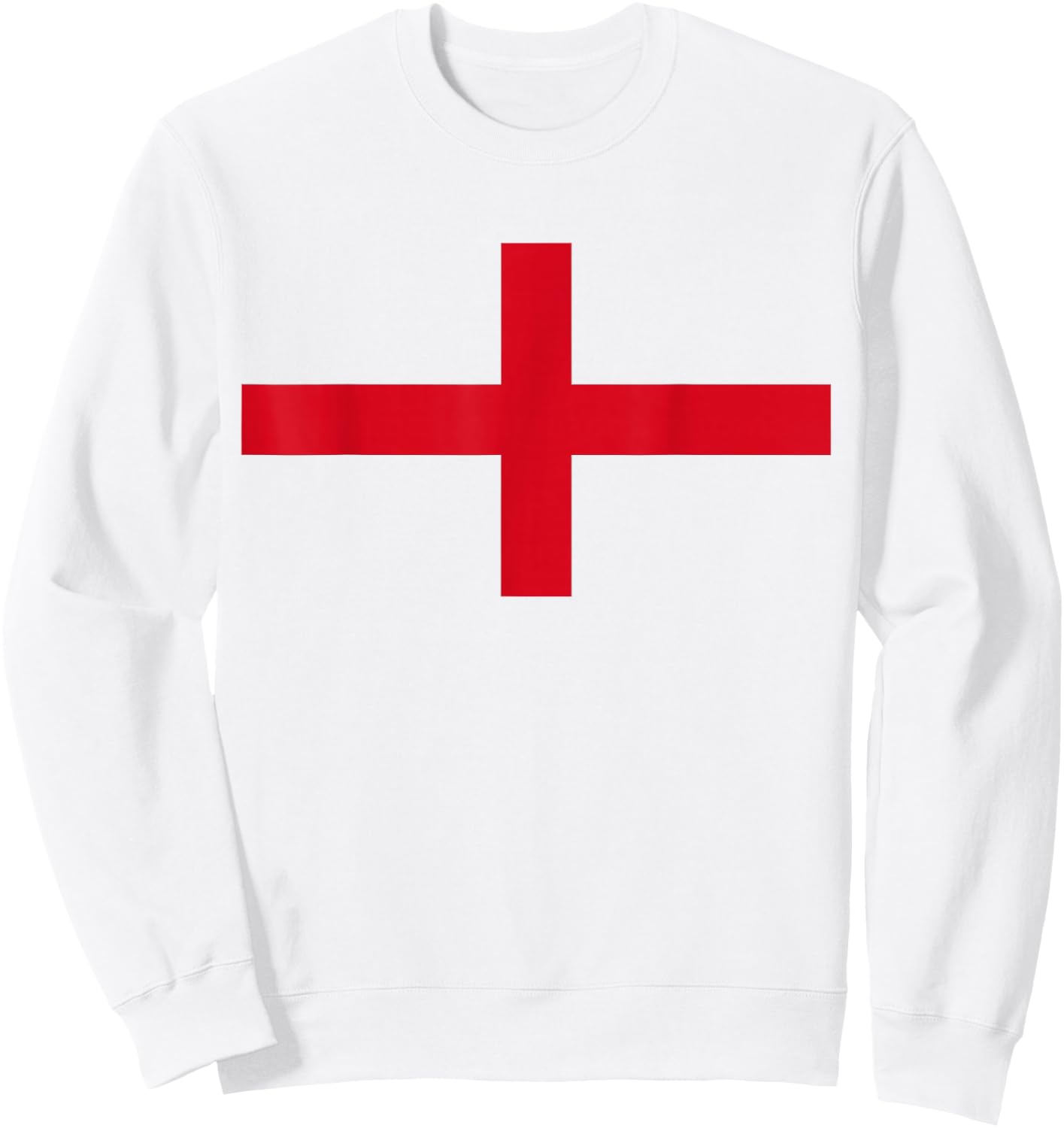 England Flag British Uk English Saint George Cross Flags Sweatshirt - Sweatshirt | White