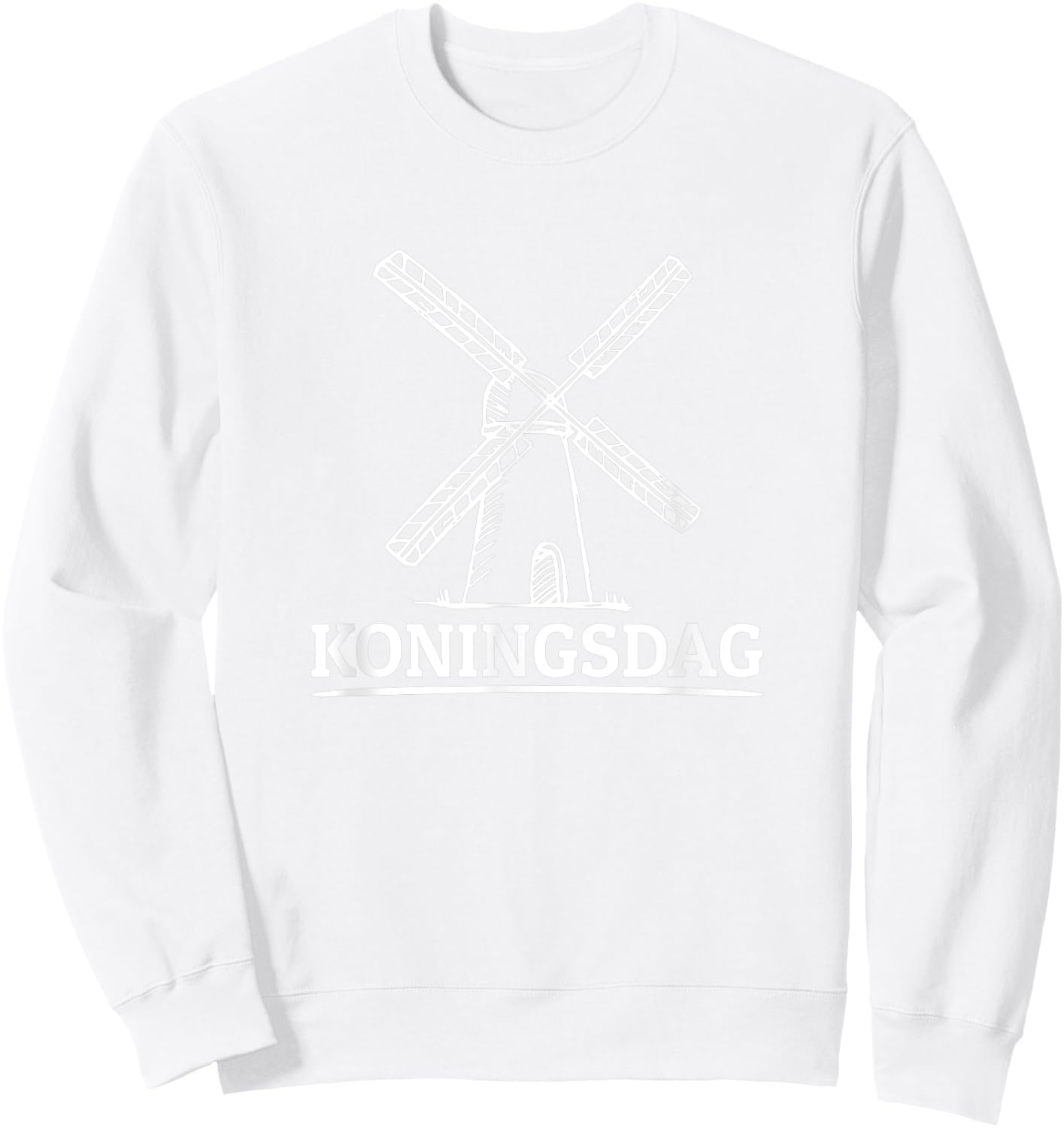 Koningsdag Kingsday Party Dutch Netherlands Sweatshirt - Sweatshirt | White