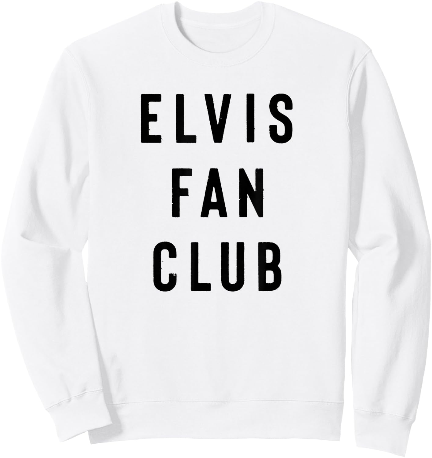 Elvis Fan Club Official Sweatshirt - Sweatshirt | White