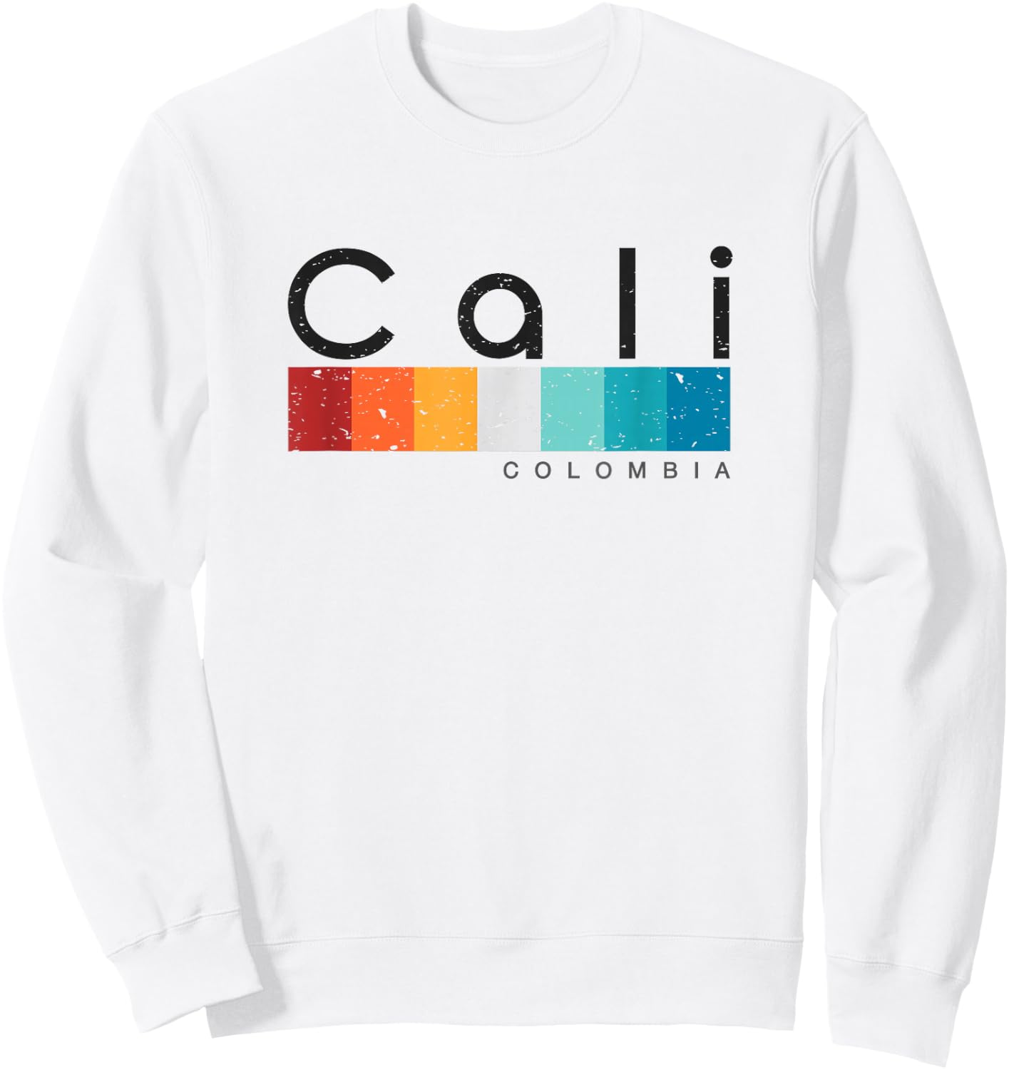 Cali Colombia Retro style Vintage Design Sweatshirt - Sweatshirt | White