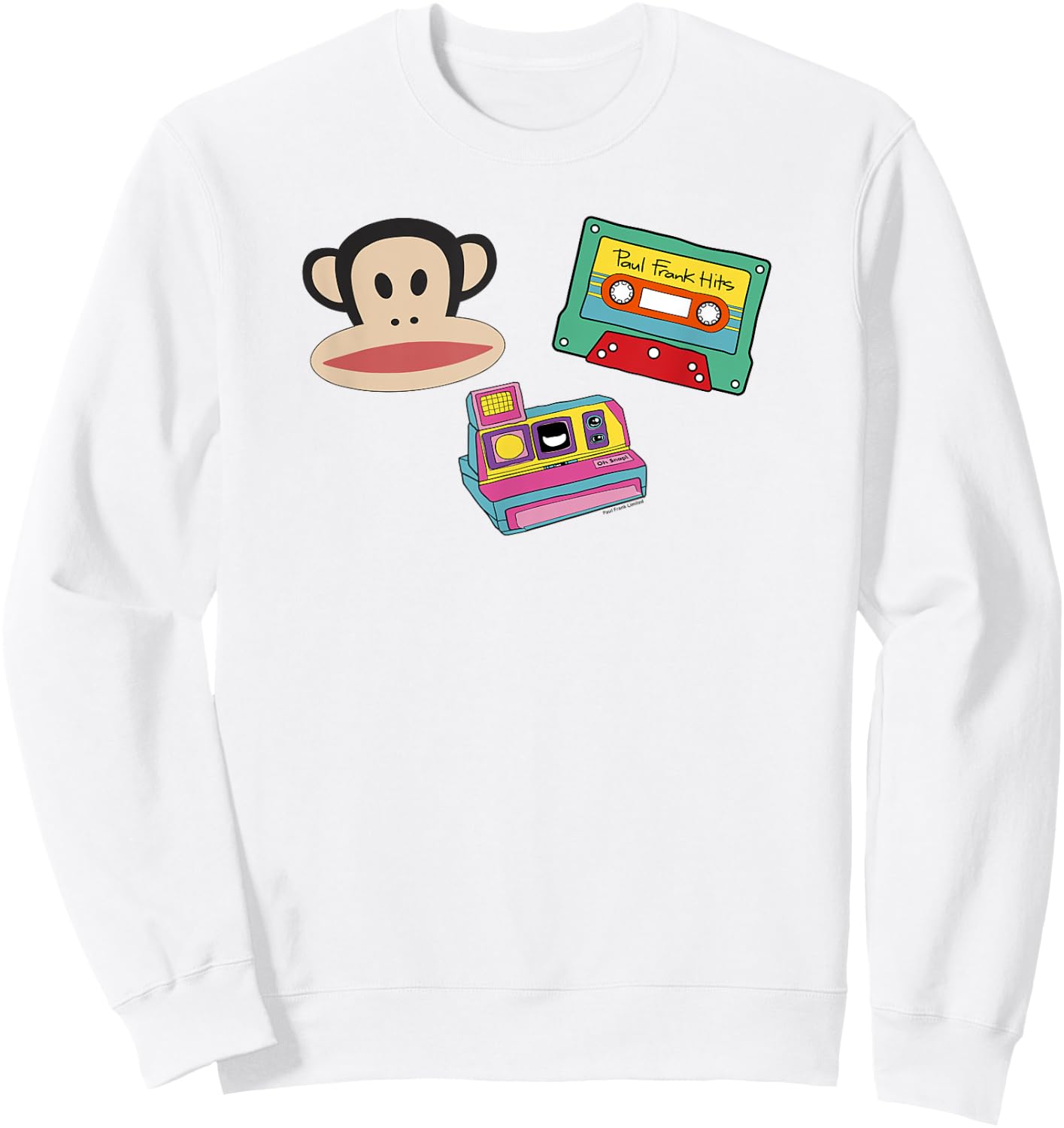 Paul Frank Julius Polaroid And Tape Poster Sweatshirt - Sweatshirt | White