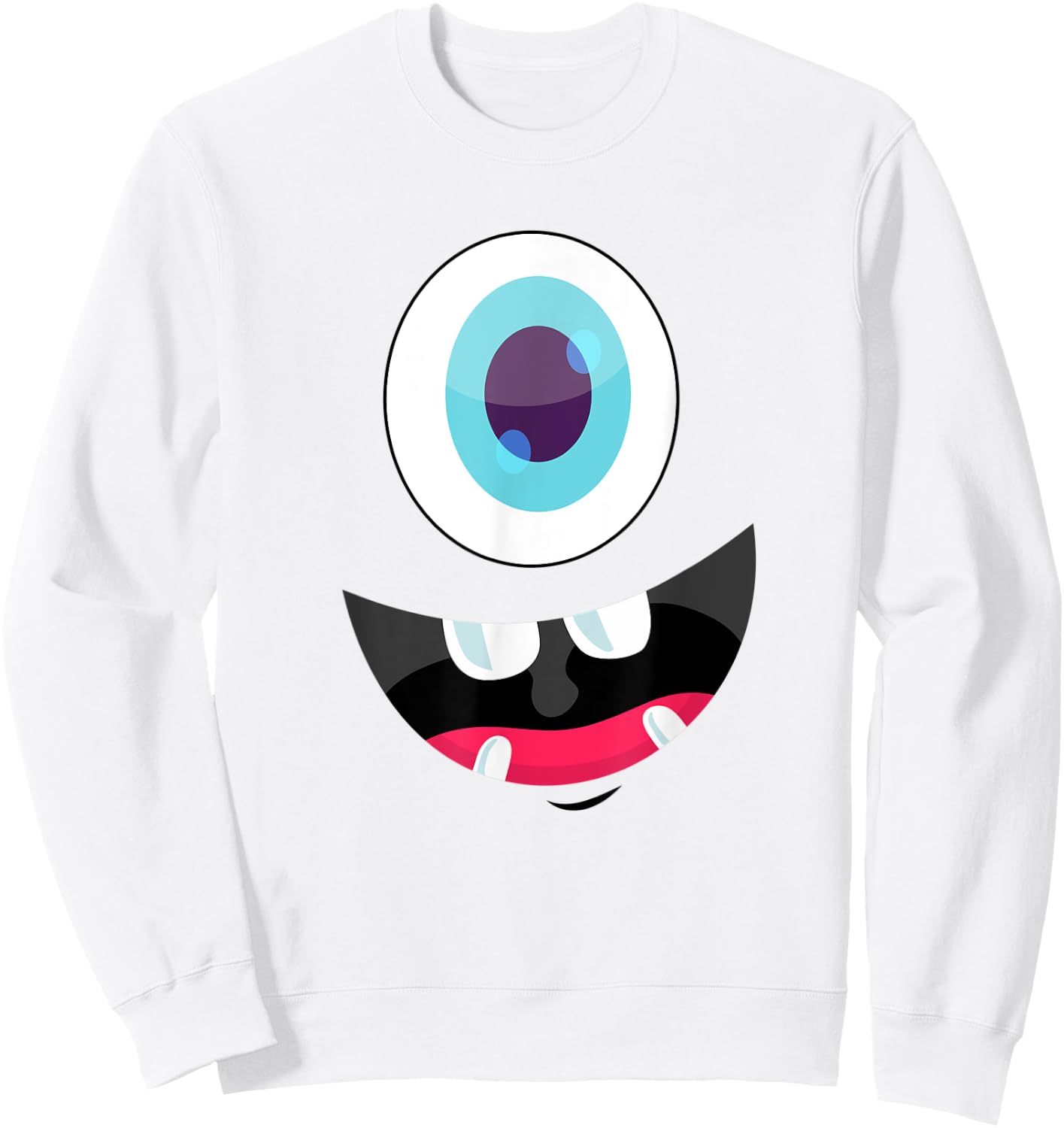 Halloween Shirt - Monster Face Halloween Costume Shirt Gift Sweatshirt - Sweatshirt | White