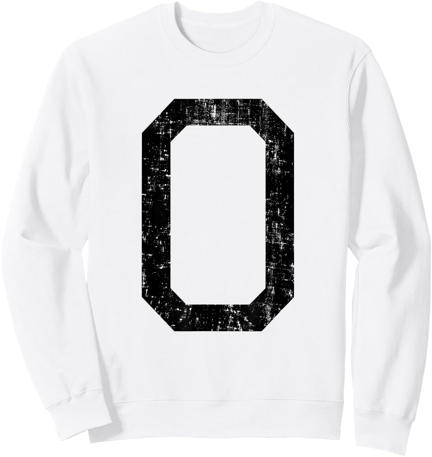 Letter O Capital Alphabet Initial School College Varsity Sweatshirt - Sweatshirt | White