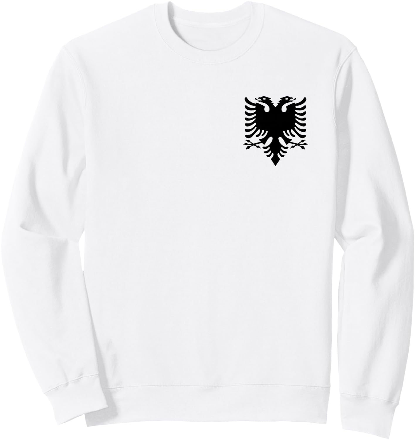 Albanian Flag Shqip Shqiponja Albanian Eagle Albania Sweatshirt - Sweatshirt | White