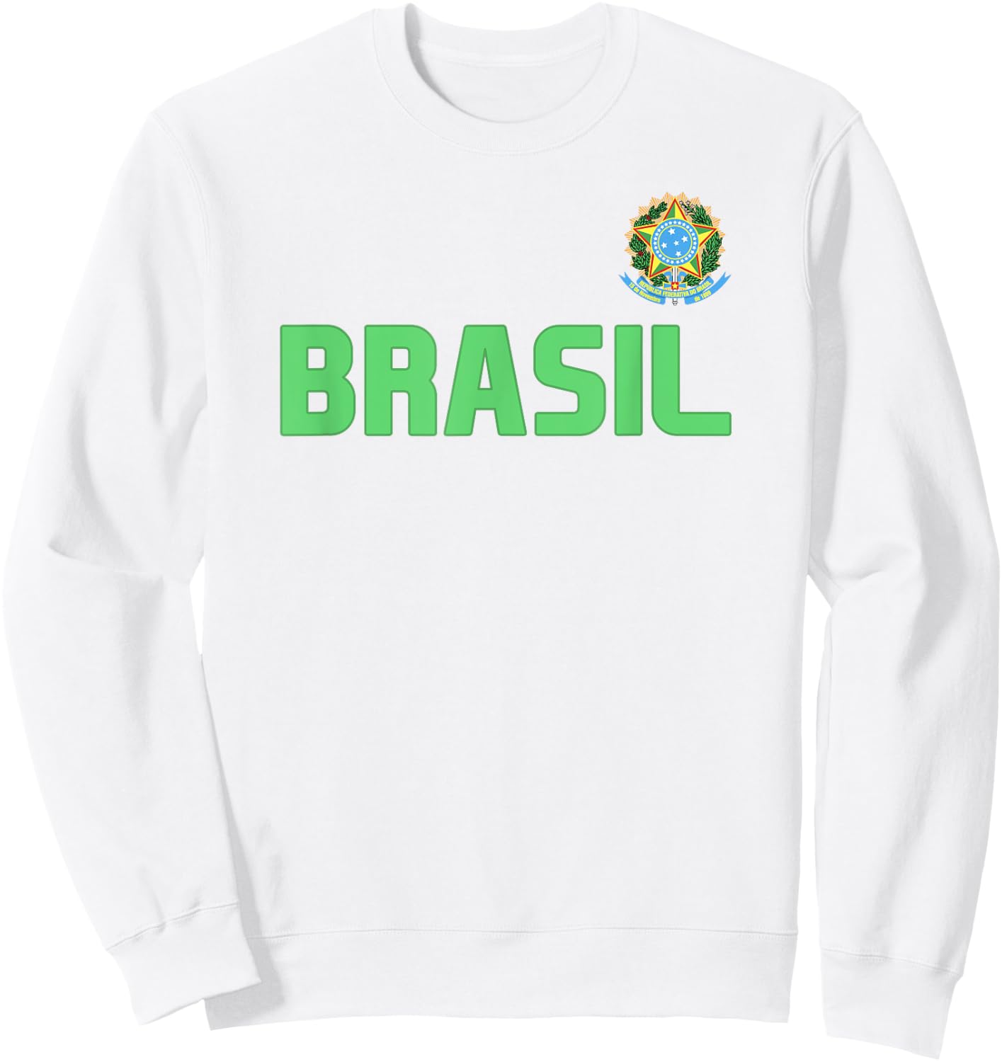 Brasil Brazilian Pride Brazil Flag International Country Sweatshirt - Sweatshirt | White