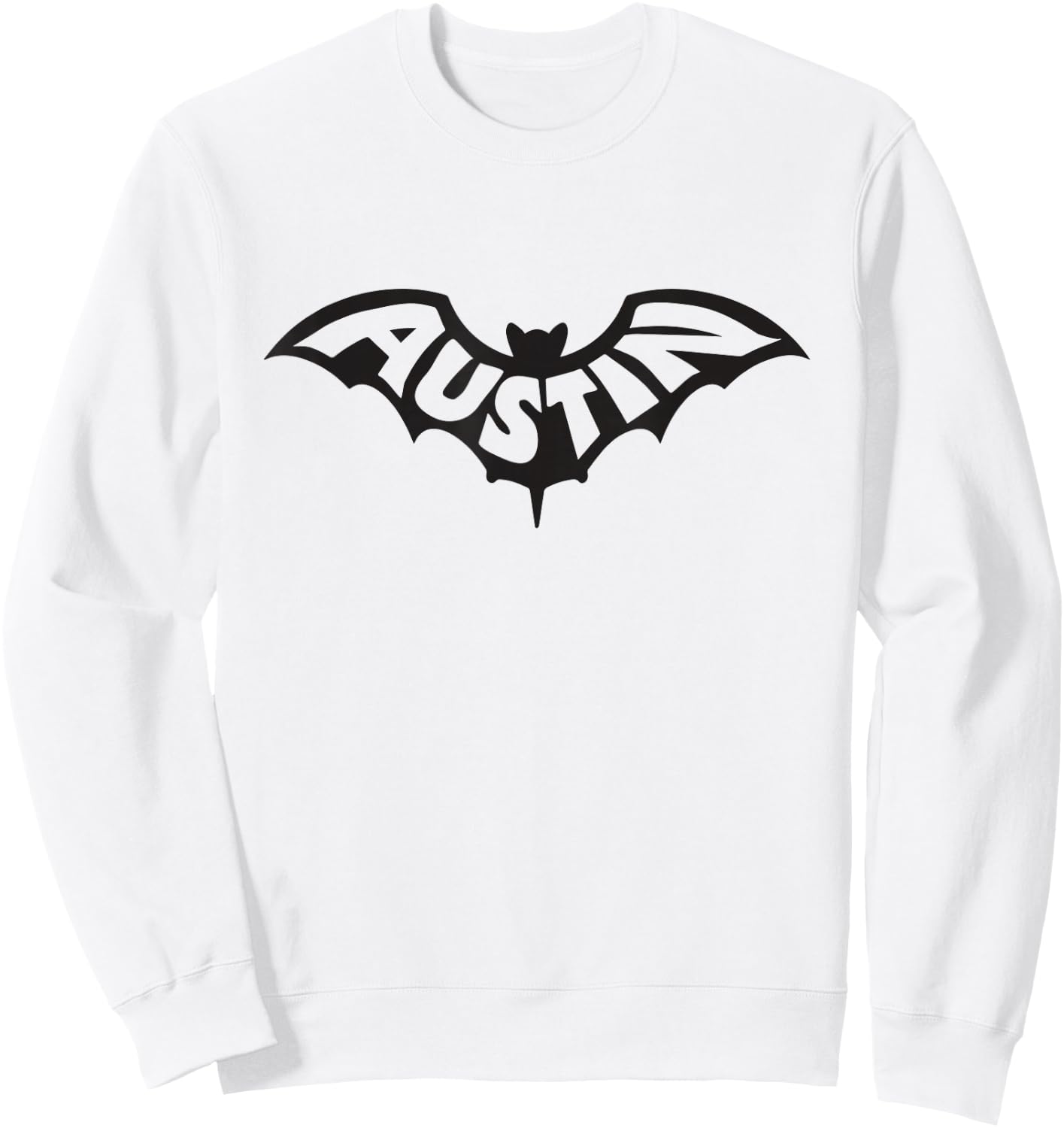 Austin Texas Bat Congress Street Bridge Bats Sweatshirt - Sweatshirt | White