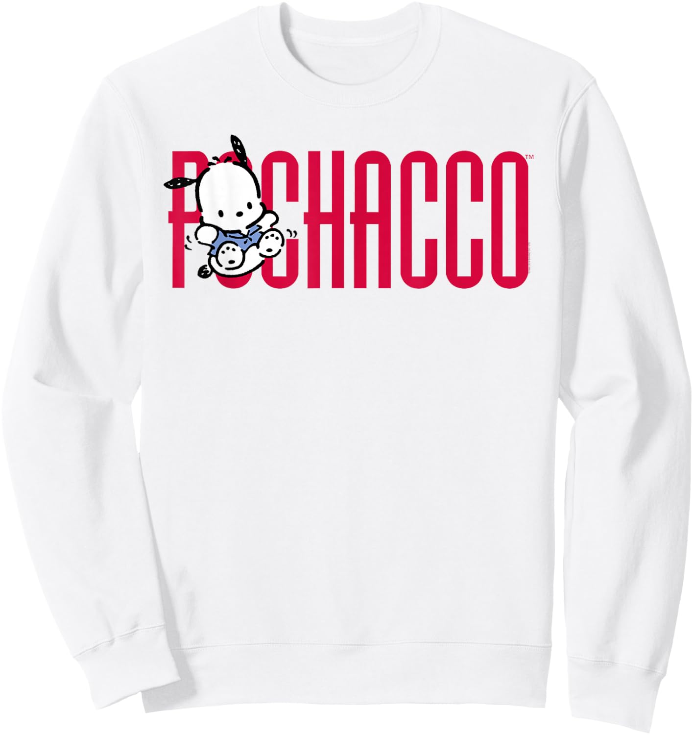 Pochacco Big Logo Shirt Sweatshirt - Sweatshirt | White