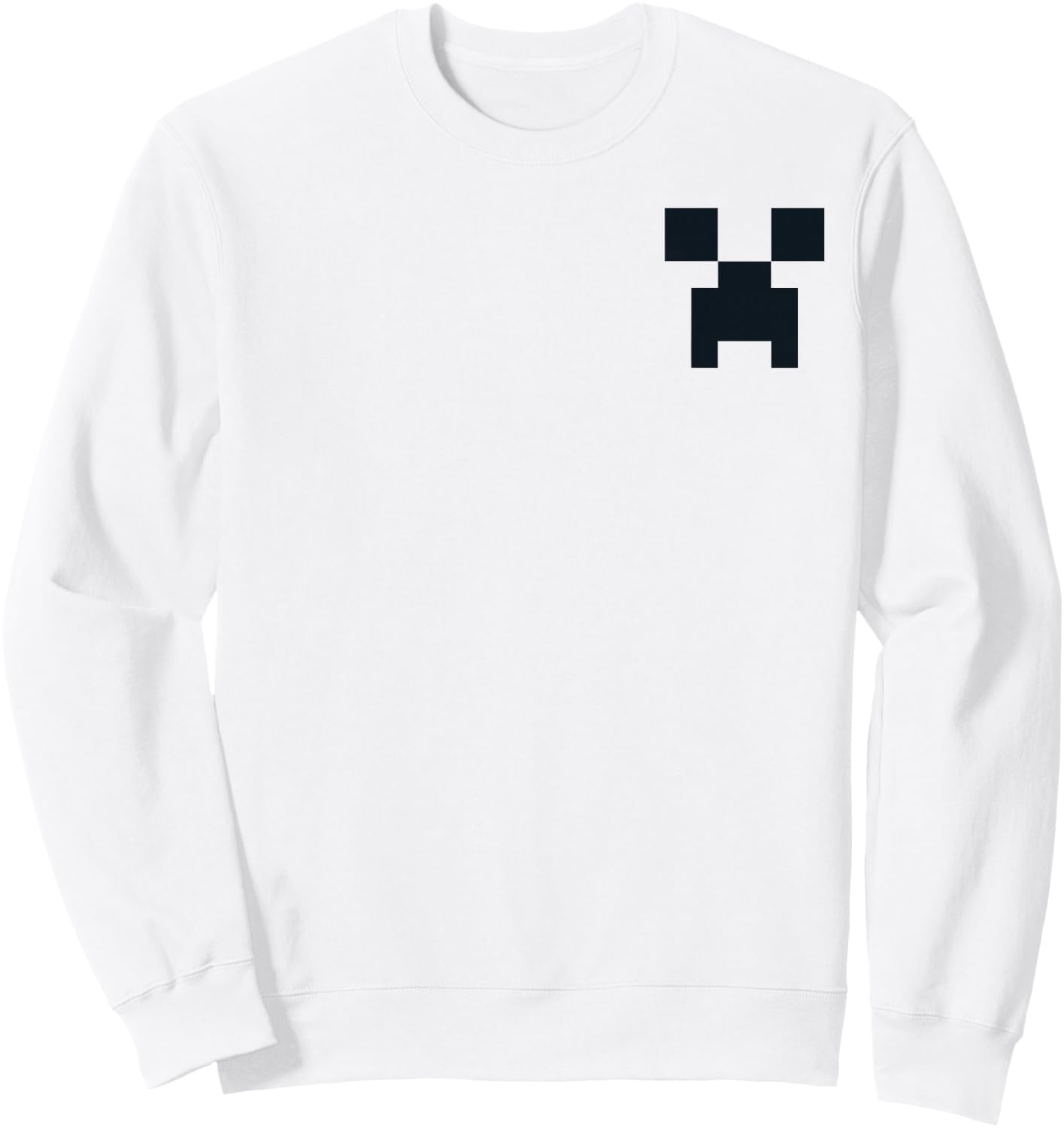 Minecraft Creeper Pocket Size Sweatshirt - Sweatshirt | White