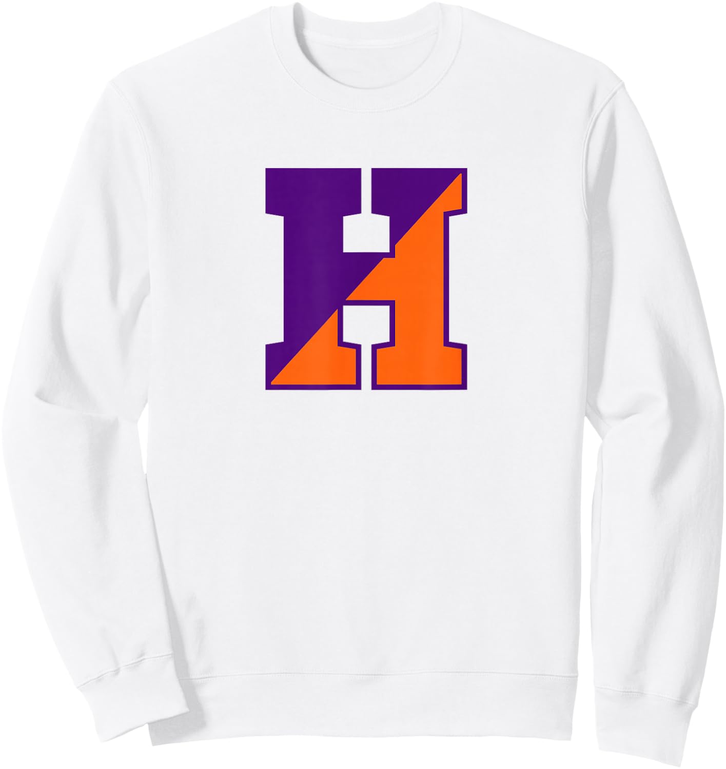 Hobart College Statesmen Monogram Logo HWSC Sweatshirt - Sweatshirt | White