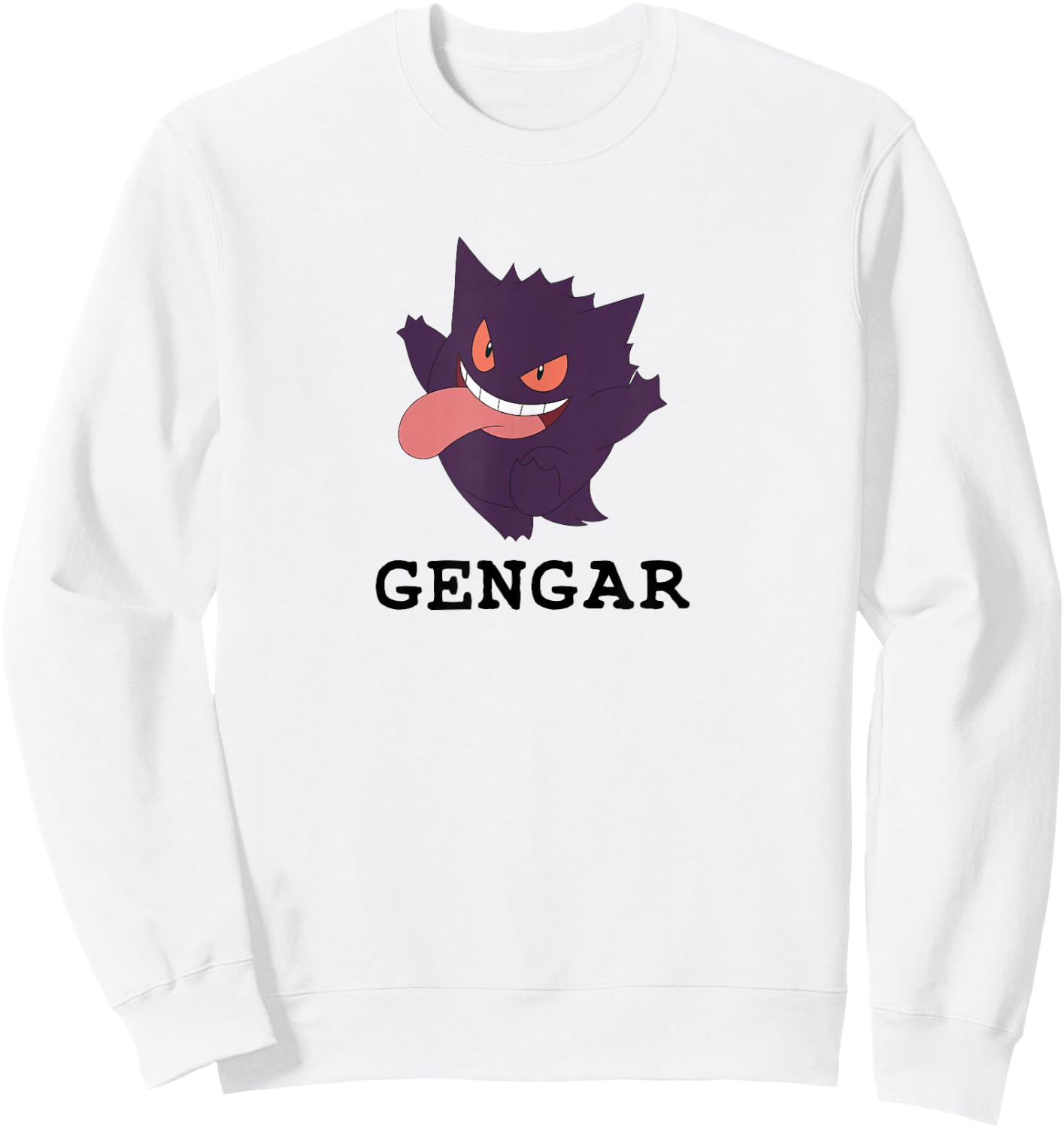 Pokémon - Gengar Silly Ghost Poison Type Generation 1 Sweatshirt - Sweatshirt | White
