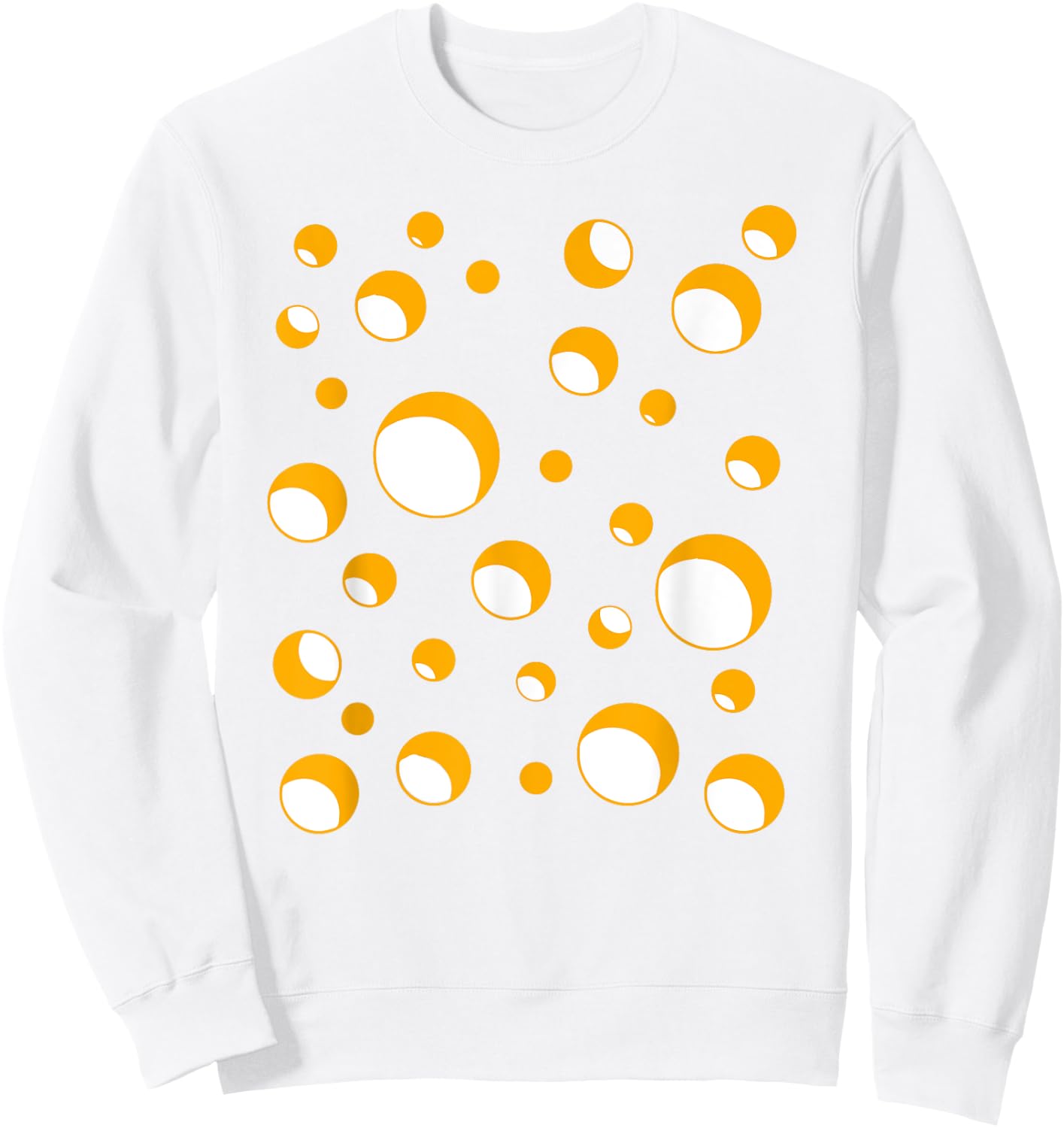Cheese Costume Swiss Gouda Brie Cheddar Halloween Matching Sweatshirt - Sweatshirt | White