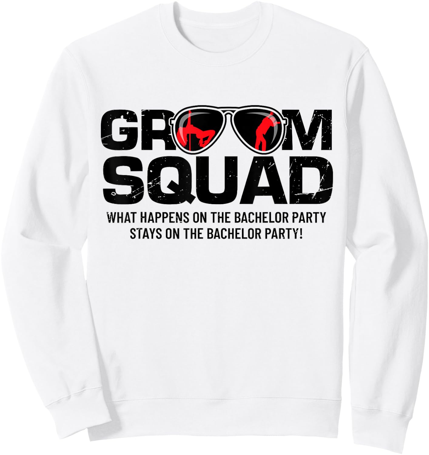 Groom Squad T Shirt | Bucks Groom Groomsmen | Bachelor Party Sweatshirt - Sweatshirt | White