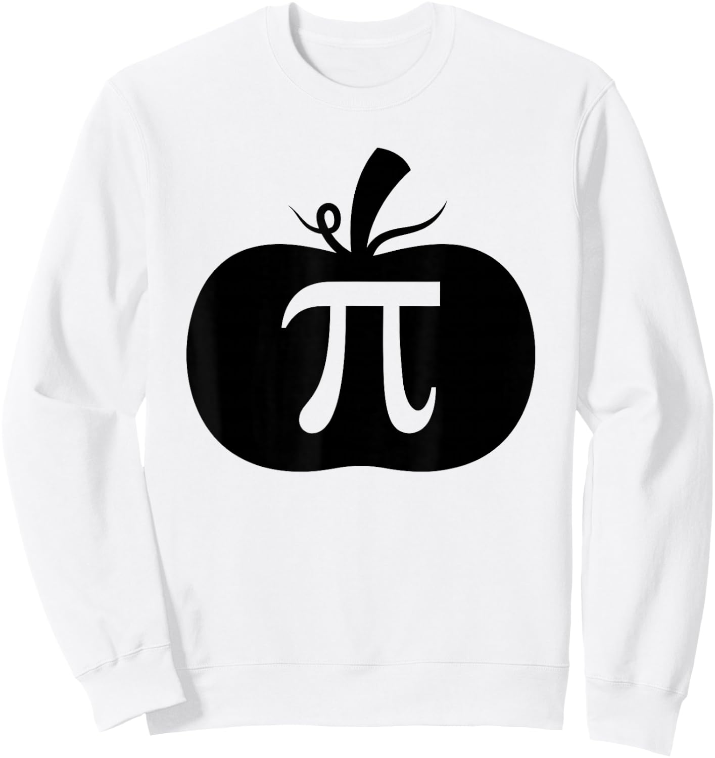 Pumpkin Pie Funny Math Halloween Thanksgiving Pi Day Autumn Sweatshirt - Sweatshirt | White