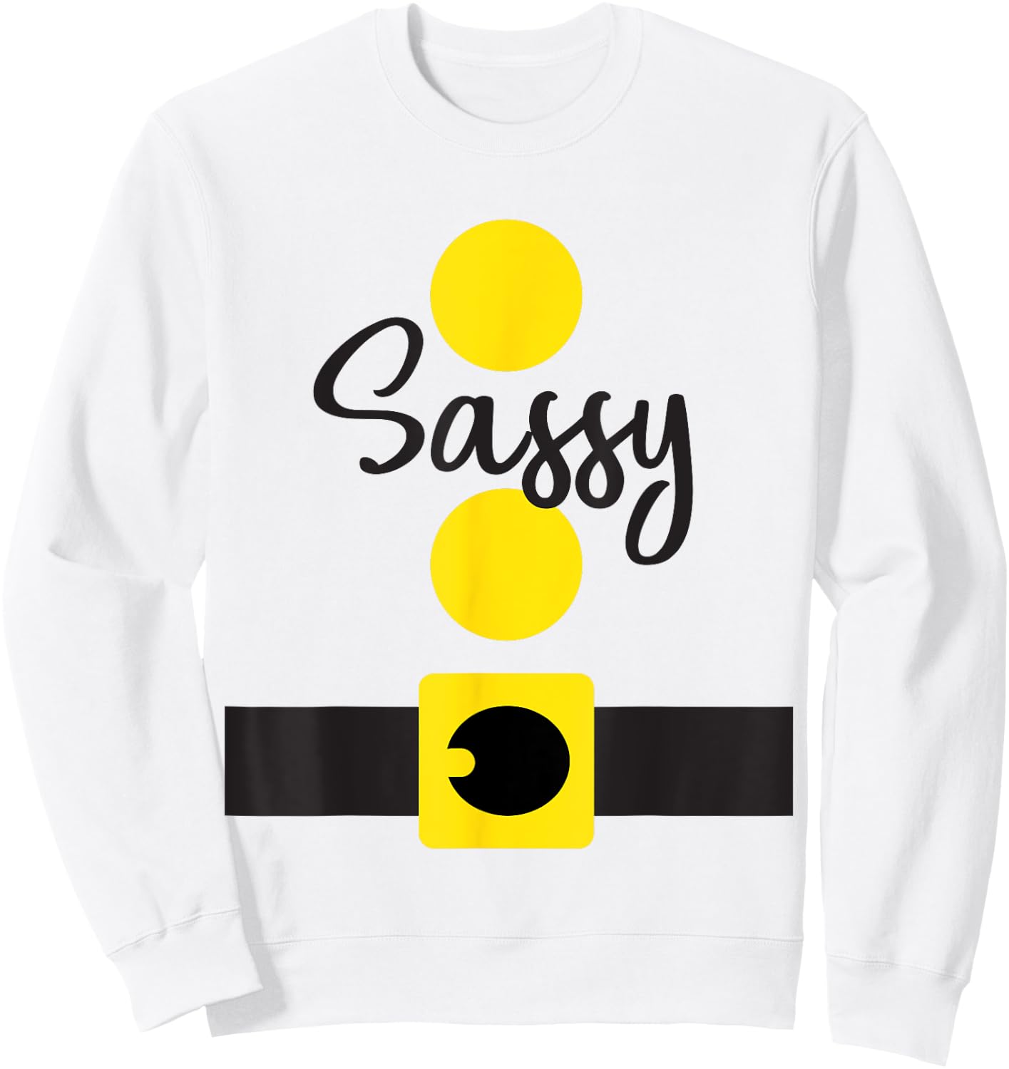 Sassy Dwarf Halloween Costume Shirt, Matching Dwarves Set Sweatshirt - Sweatshirt | White