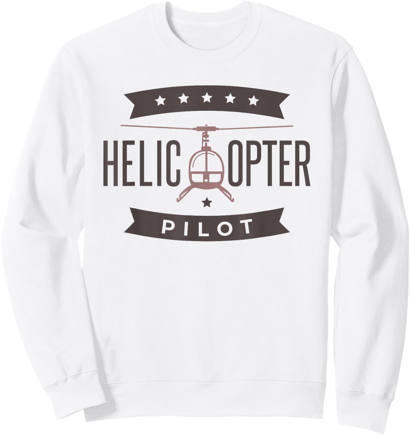 Helicopter Pilot, Helicopter Aviation Pilot Sweatshirt - Sweatshirt | White