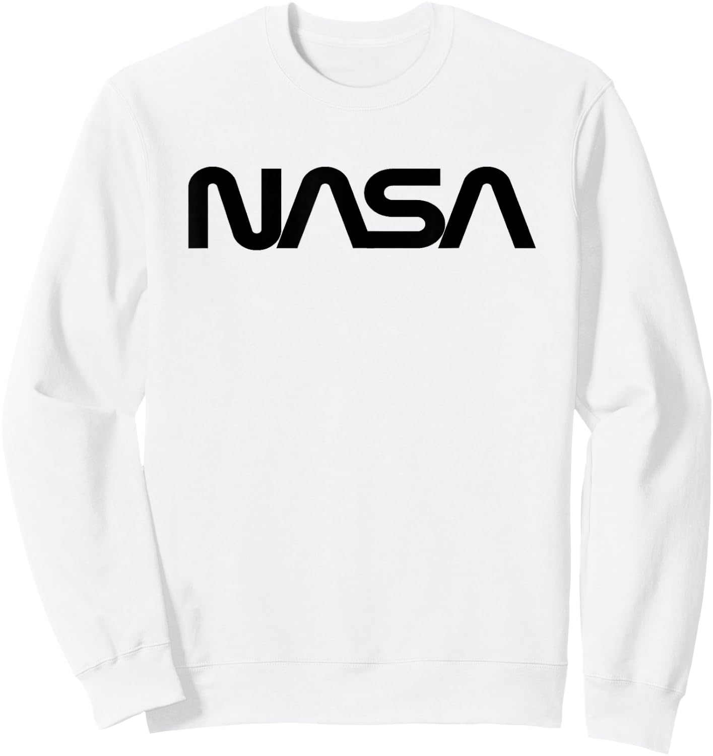 Black NASA Worm Logo Sweatshirt - Sweatshirt | White
