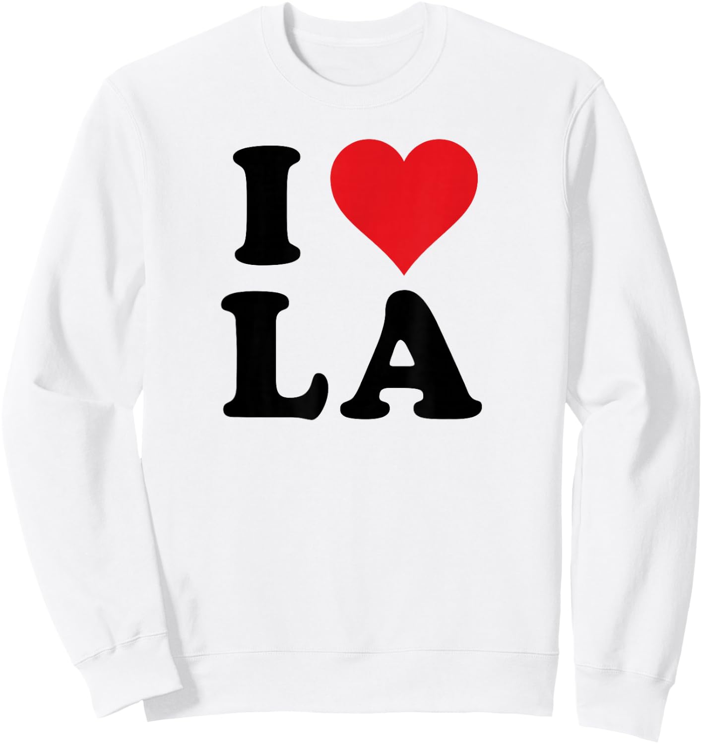 I Heart LA Initials I Love L.A. First And Last Name L A Sweatshirt - Sweatshirt | White