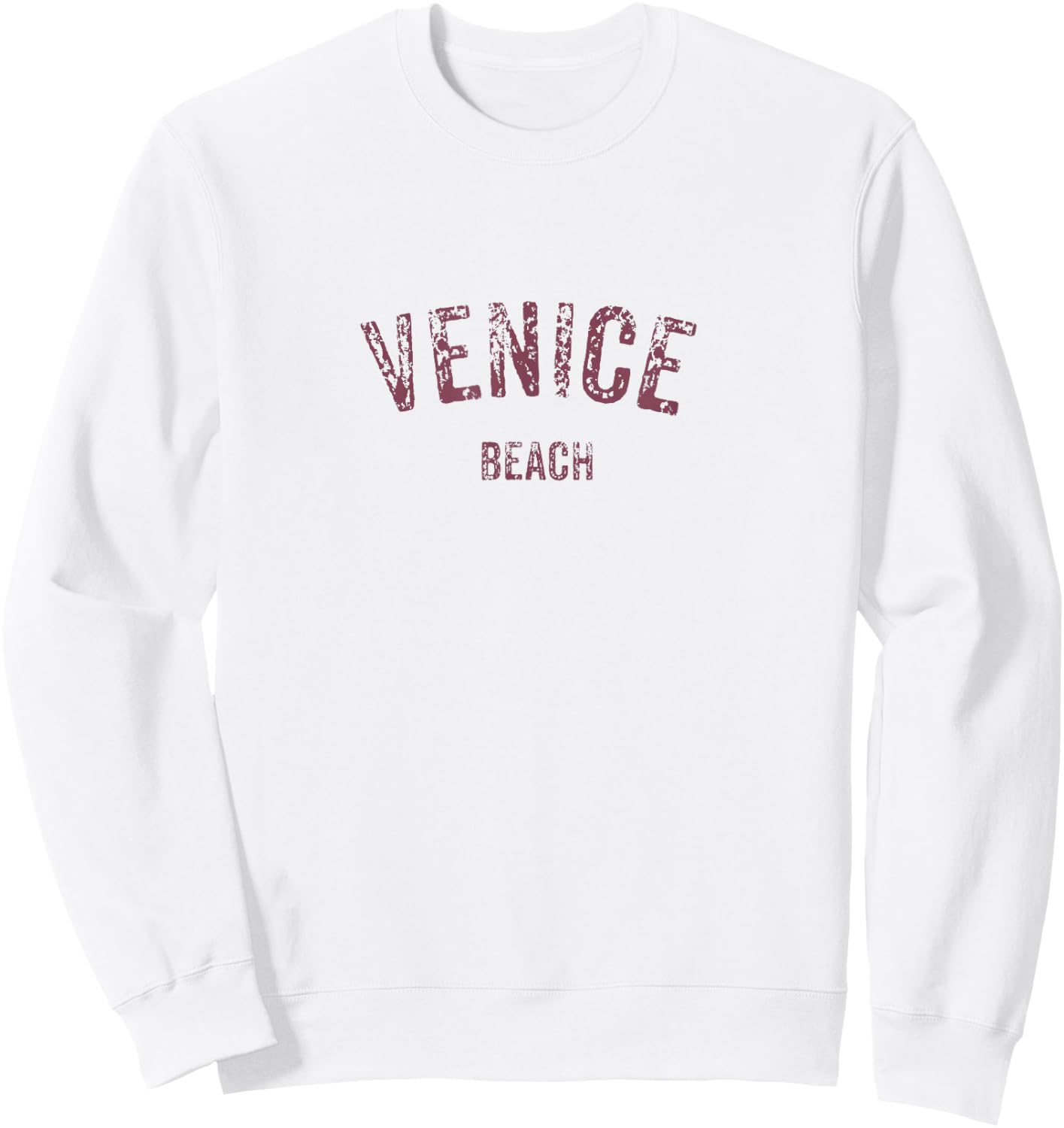 Vintage Retro Venice Beach CA Shirt Sun Surf Boardwalk Sweatshirt - Sweatshirt | White