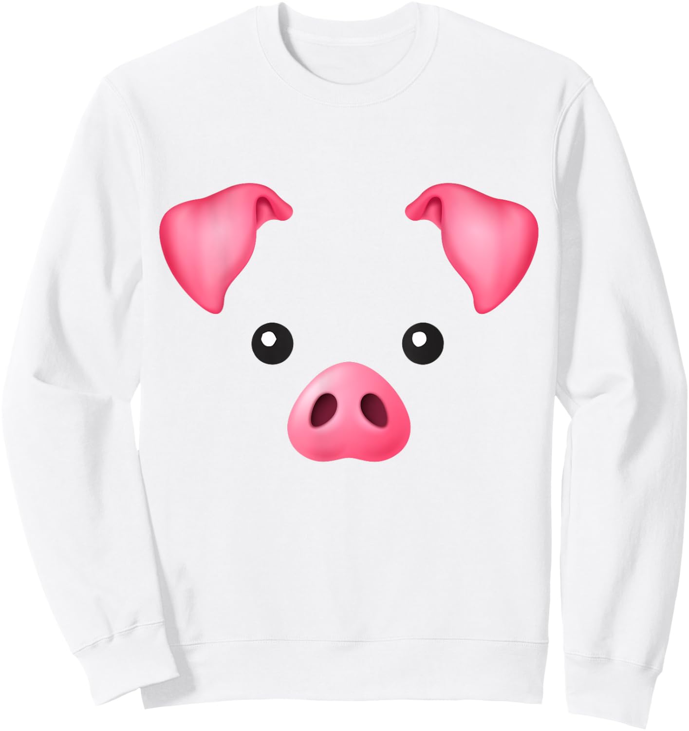 DIY Halloween Costume Pink Pig Costume for Kids Adults Shirt Sweatshirt - Sweatshirt | White