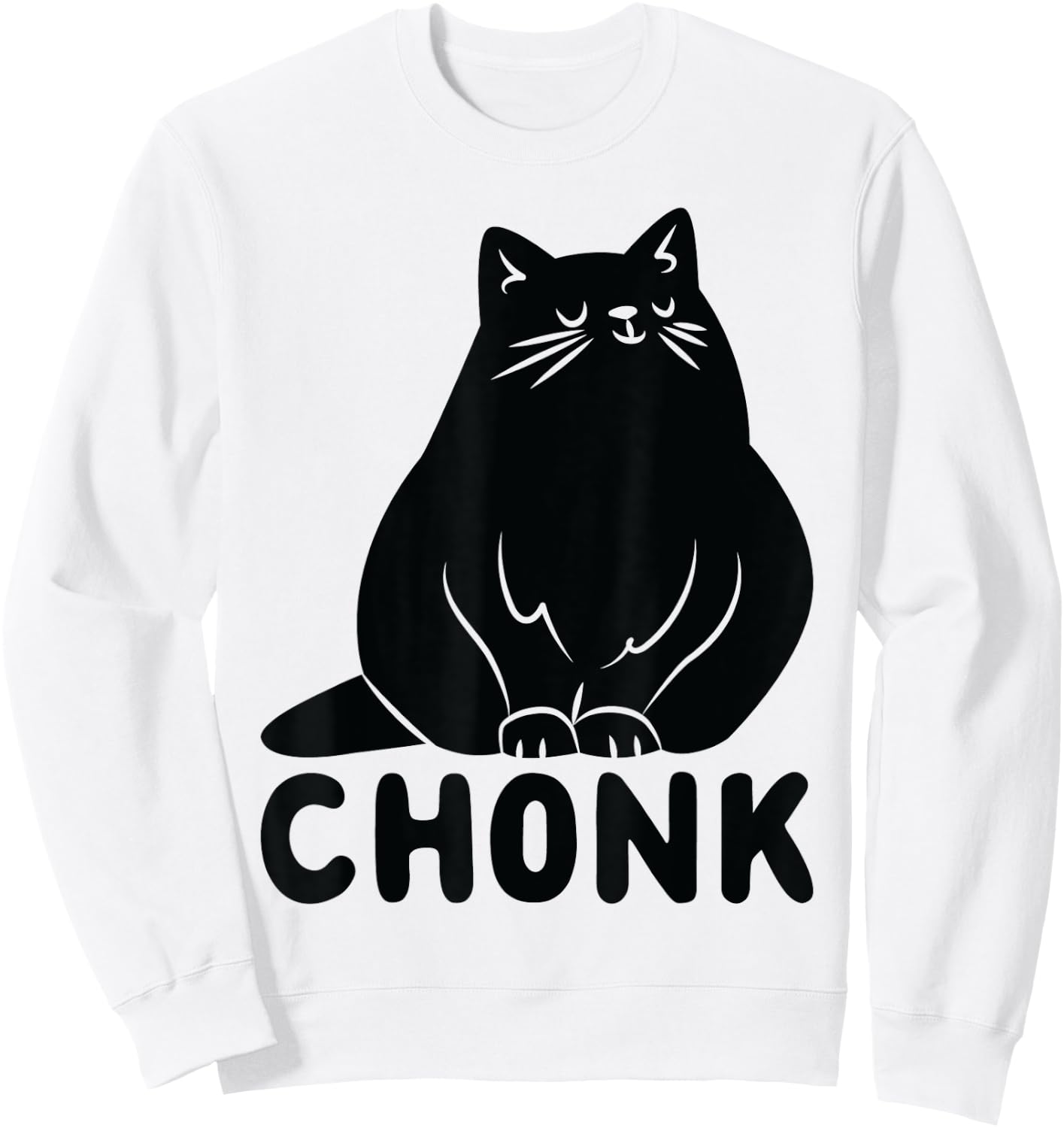 Cat Chonk Sweatshirt - Sweatshirt | White