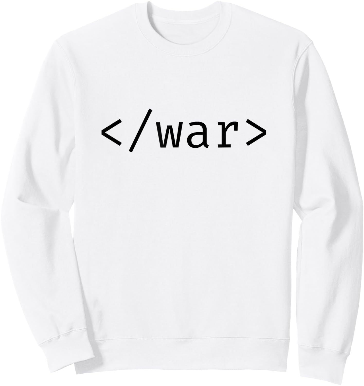 HTML "Stop War" Sweatshirt - Sweatshirt | White