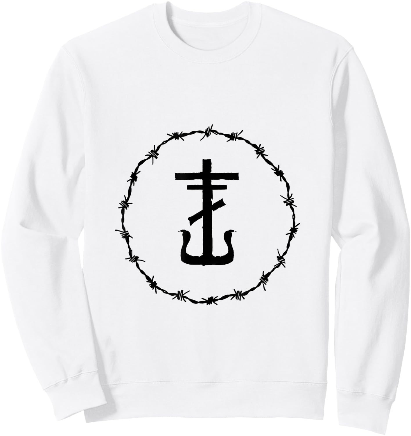 Frank Iero - Official Merchandise - Barbed Anchor Sweatshirt - Sweatshirt | White