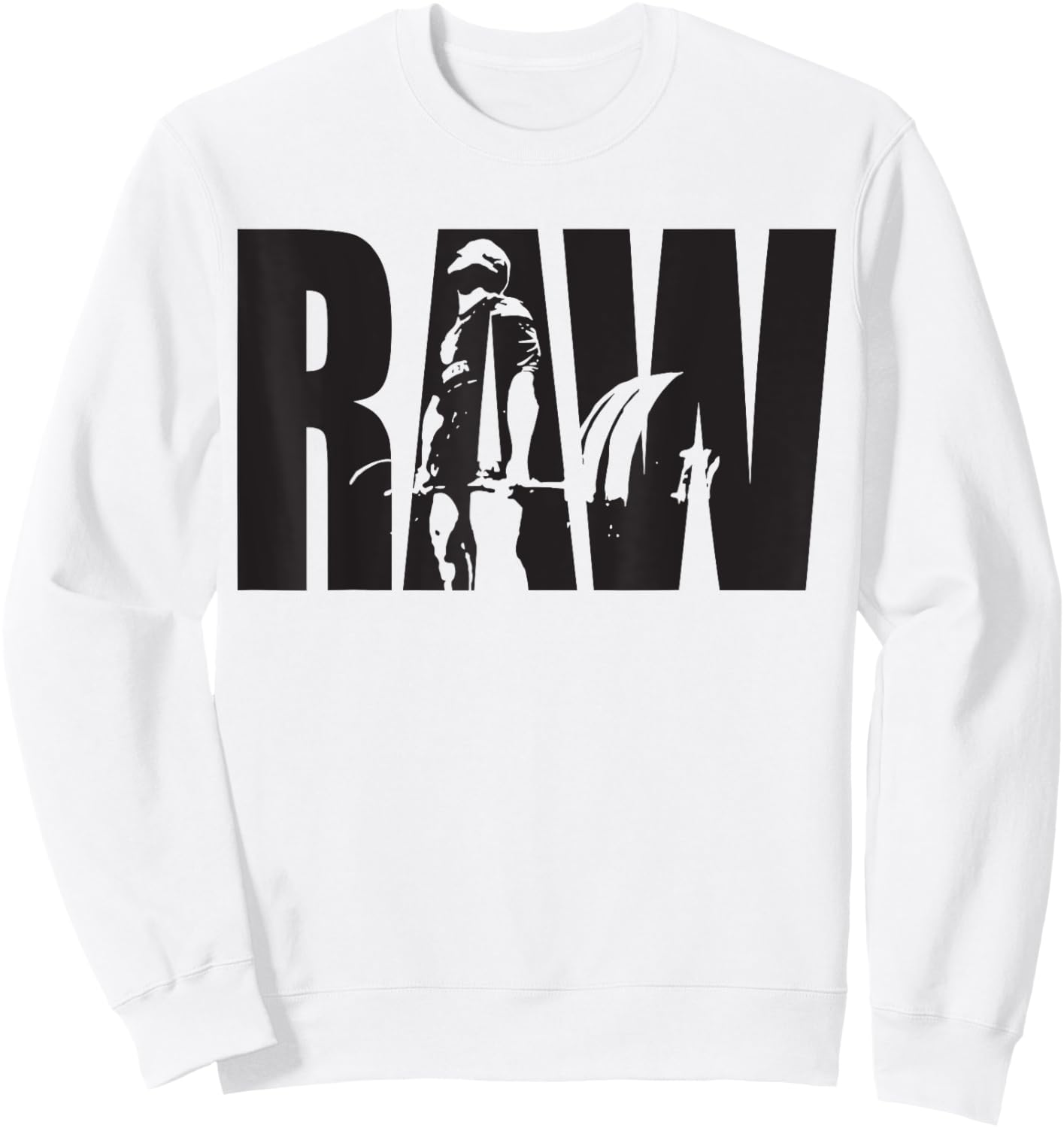 RAW Strength - Gym Motivational Sweatshirt - Sweatshirt | White