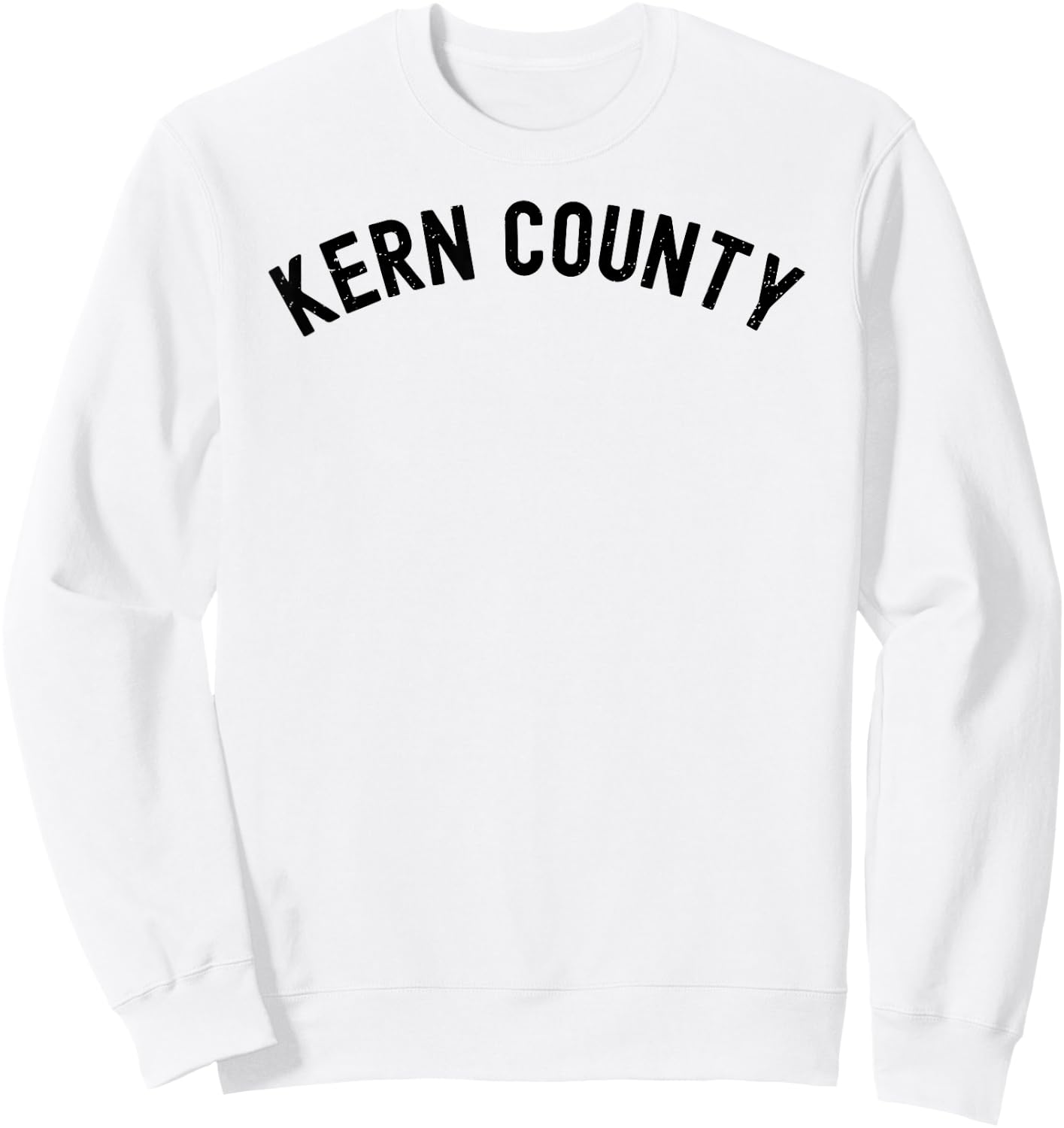 Kern County California Flag Vintage Forest River Camp Retro Sweatshirt - Sweatshirt | White