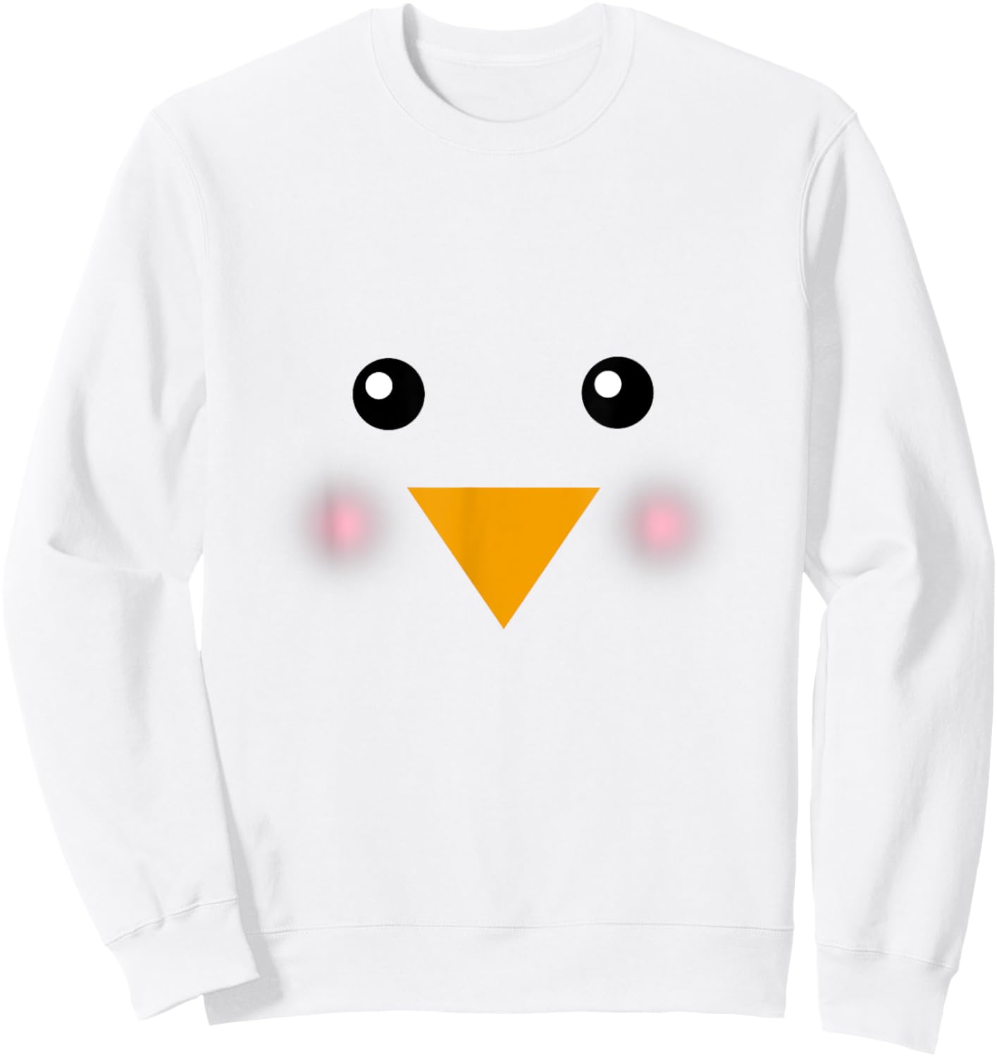Easter Chick Face Costume For Kids and Toddlers Sweatshirt - Sweatshirt | White