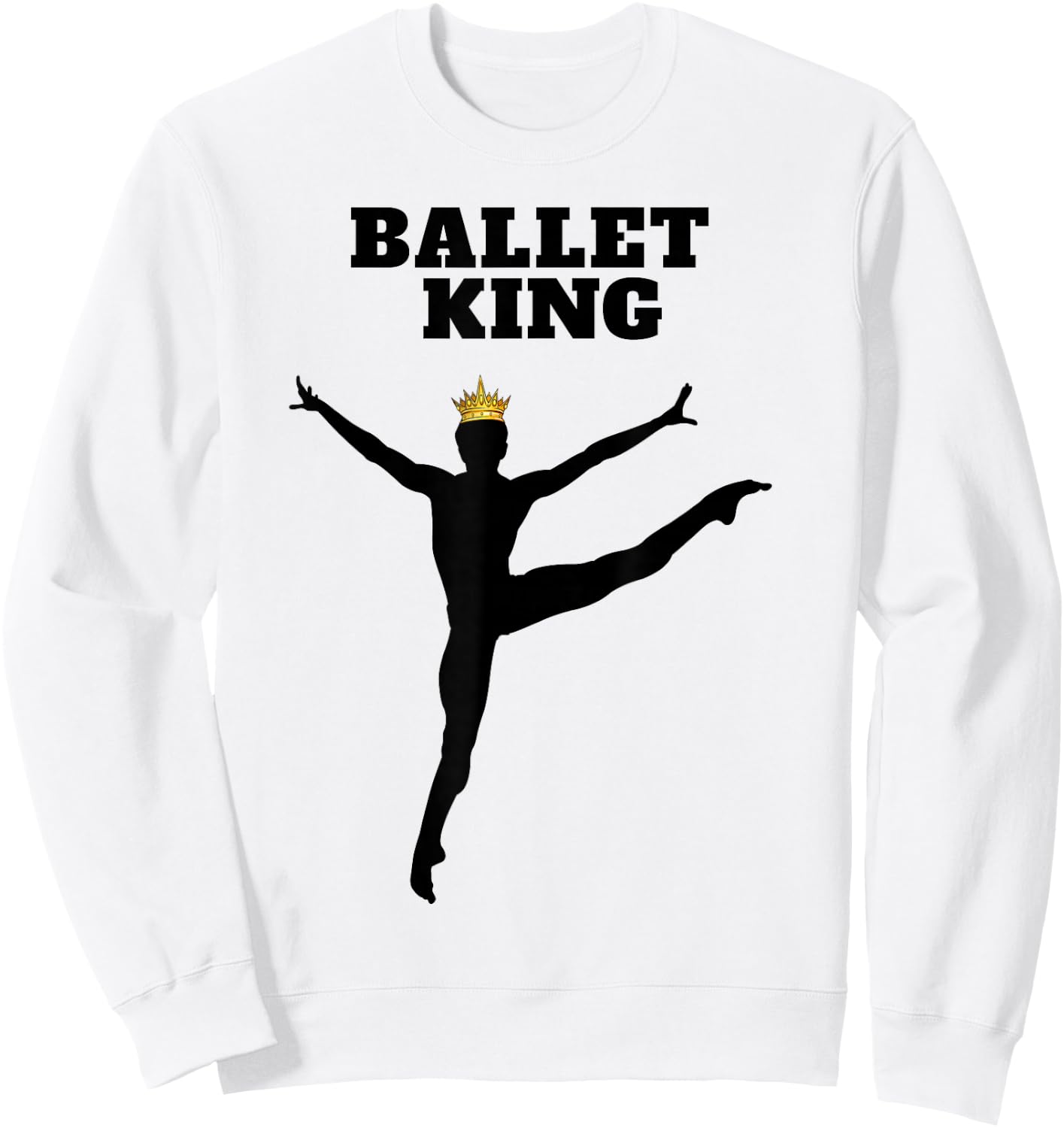 Ballet King | Ballet | Boys Ballet Sweatshirt - Sweatshirt | White