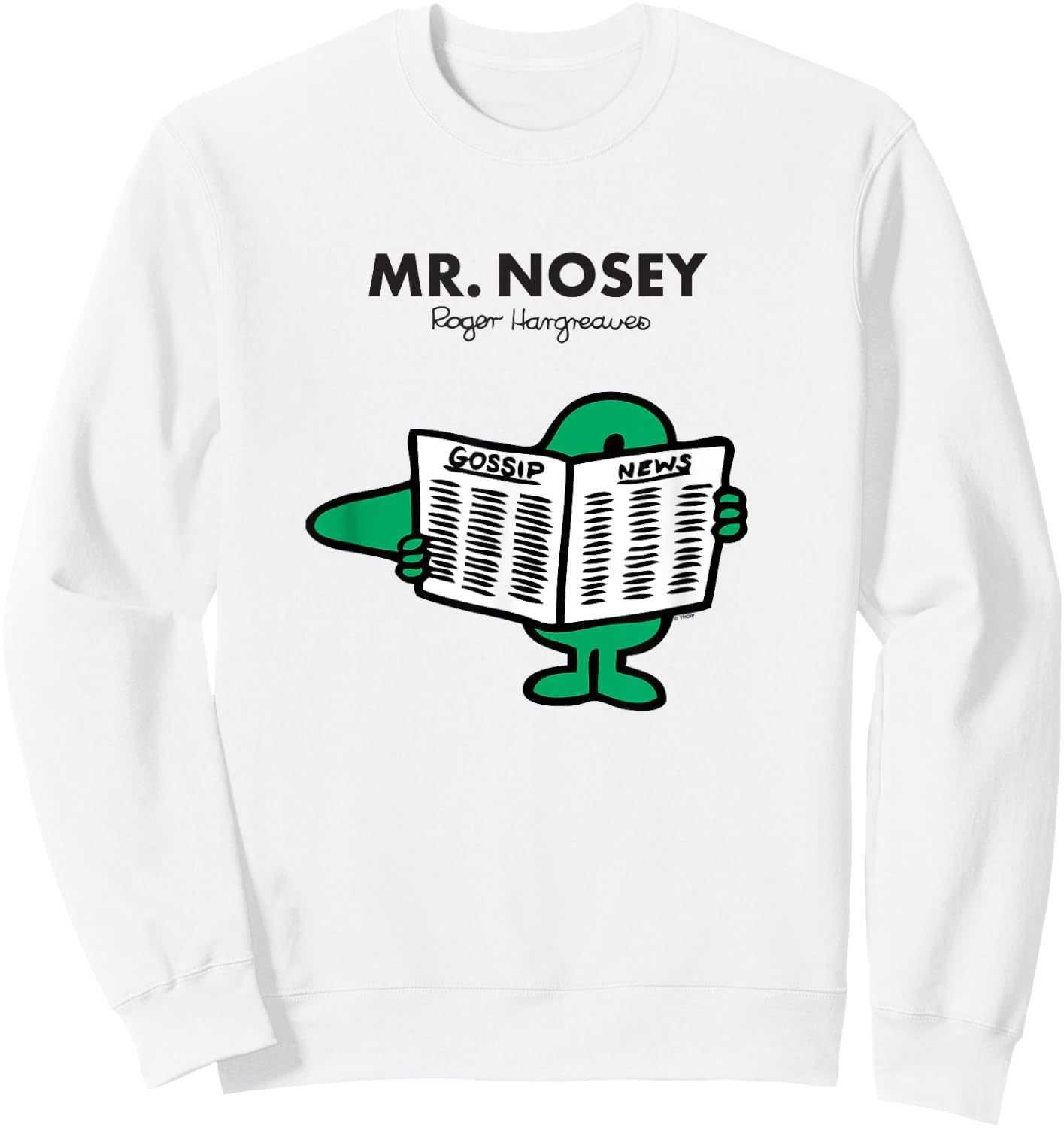Mr. Men Mr. Nosey Sweatshirt - Sweatshirt | White