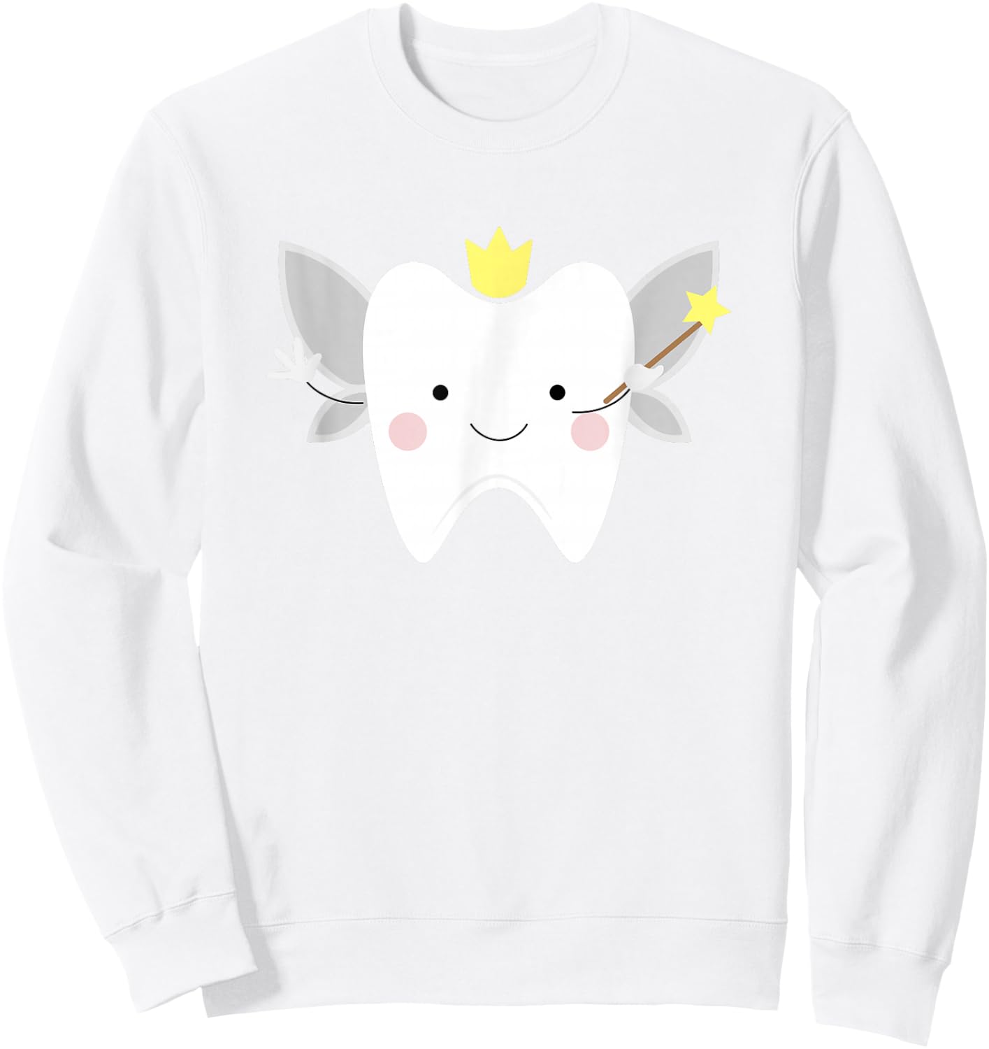 Cute Tooth Fairy Shirt - Dental for Kids and Toddlers Sweatshirt - Sweatshirt | White