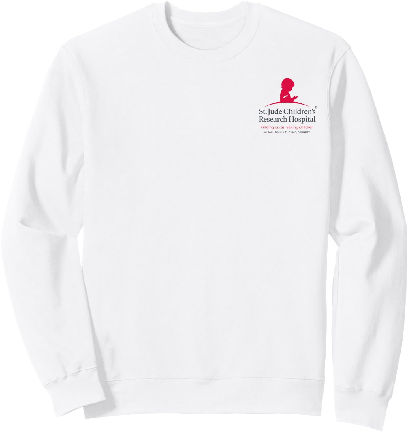St. Jude I Love St. Jude Global Patient Art Sweatshirt - Sweatshirt | White