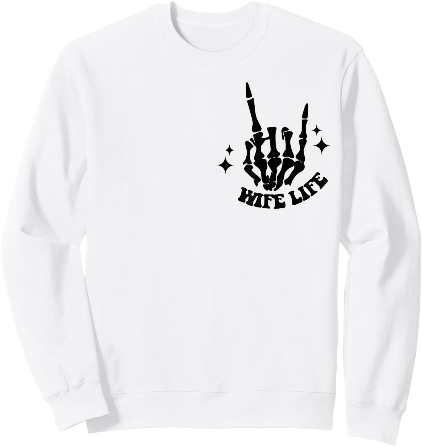 On My Husband's Last Nerve Wife Life Sweatshirt - Sweatshirt | White