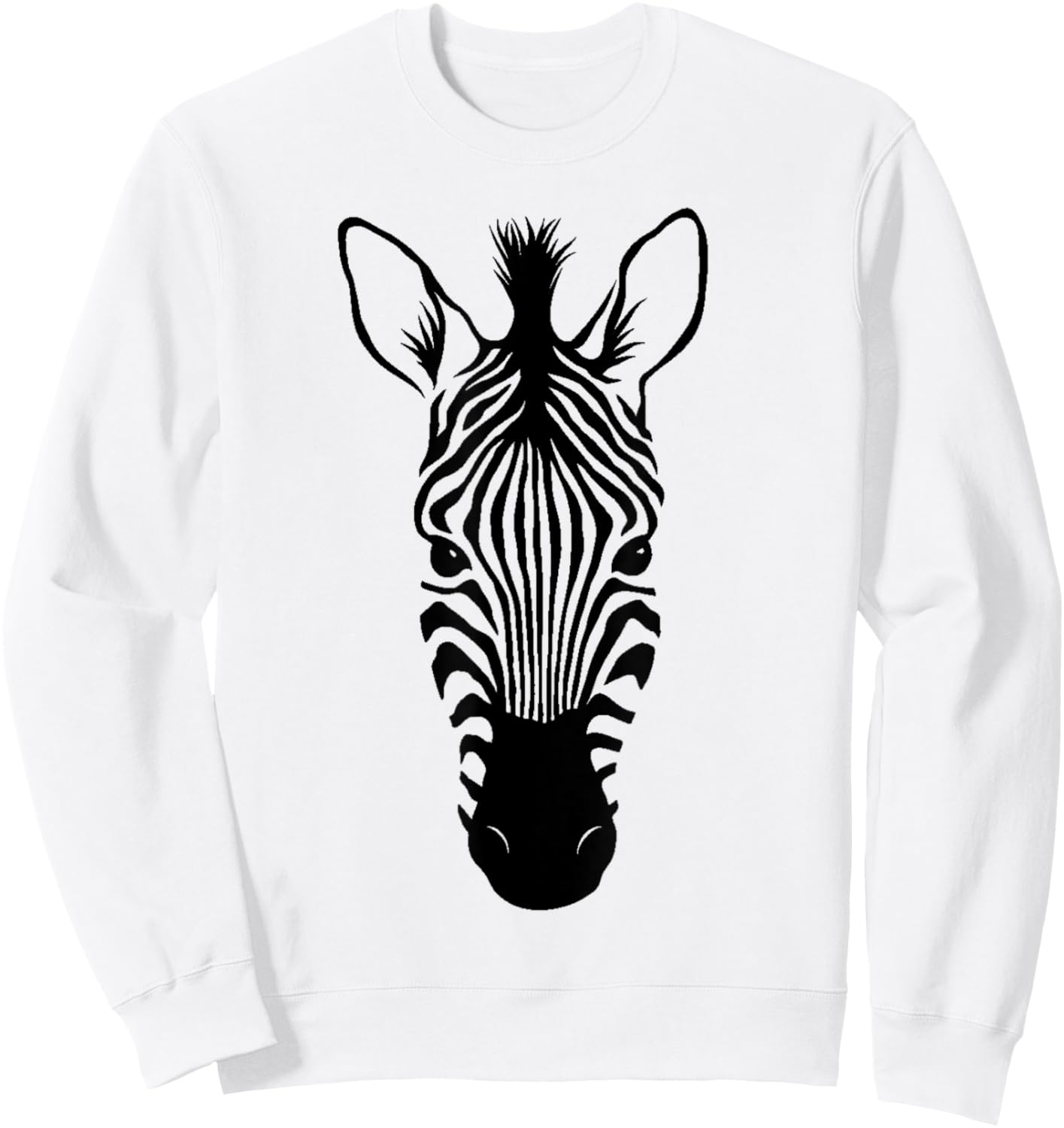 Zebra head animal Sweatshirt - Sweatshirt | White