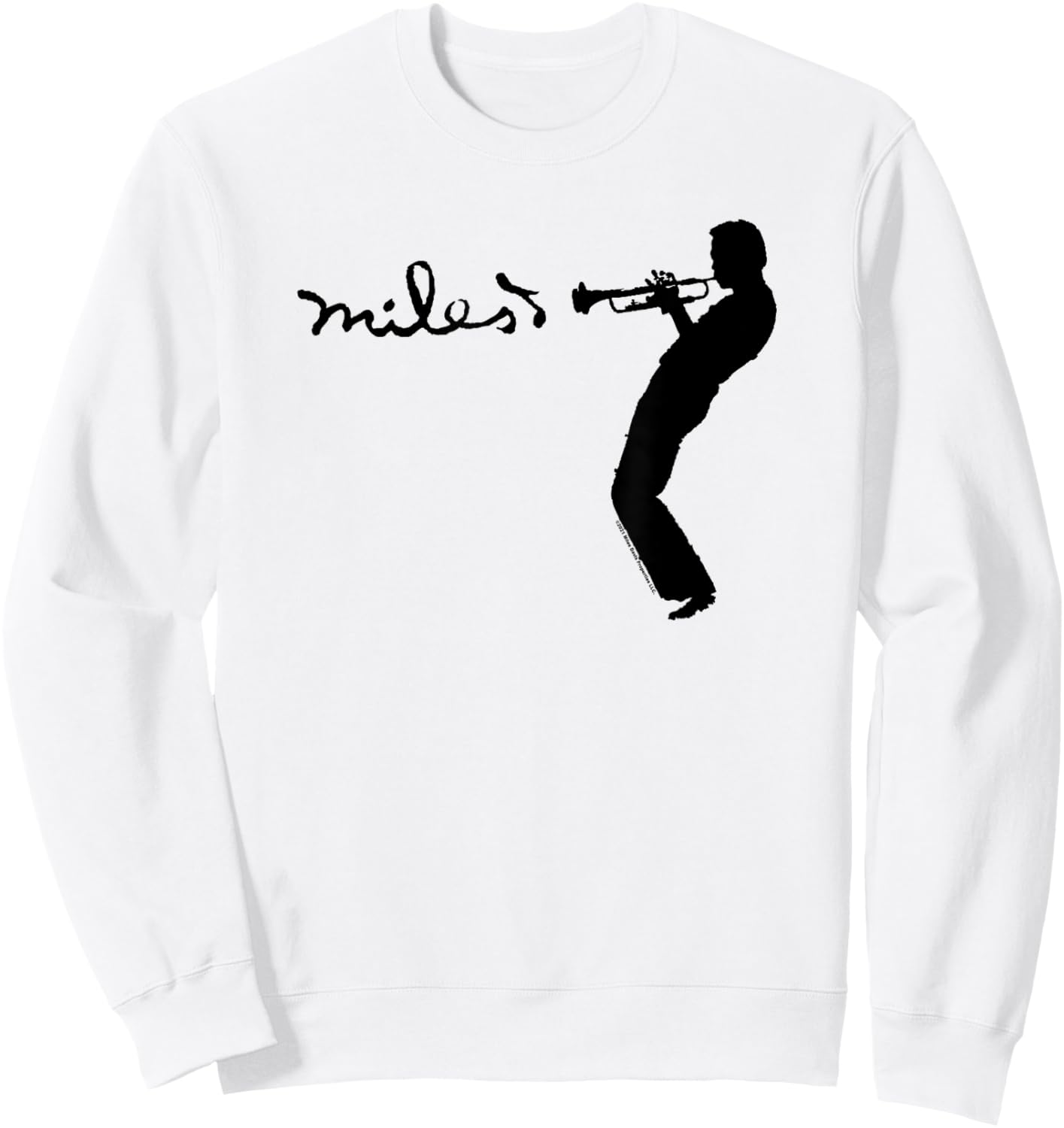 Miles Davis Groovin' Black Type Sweatshirt - Sweatshirt | White