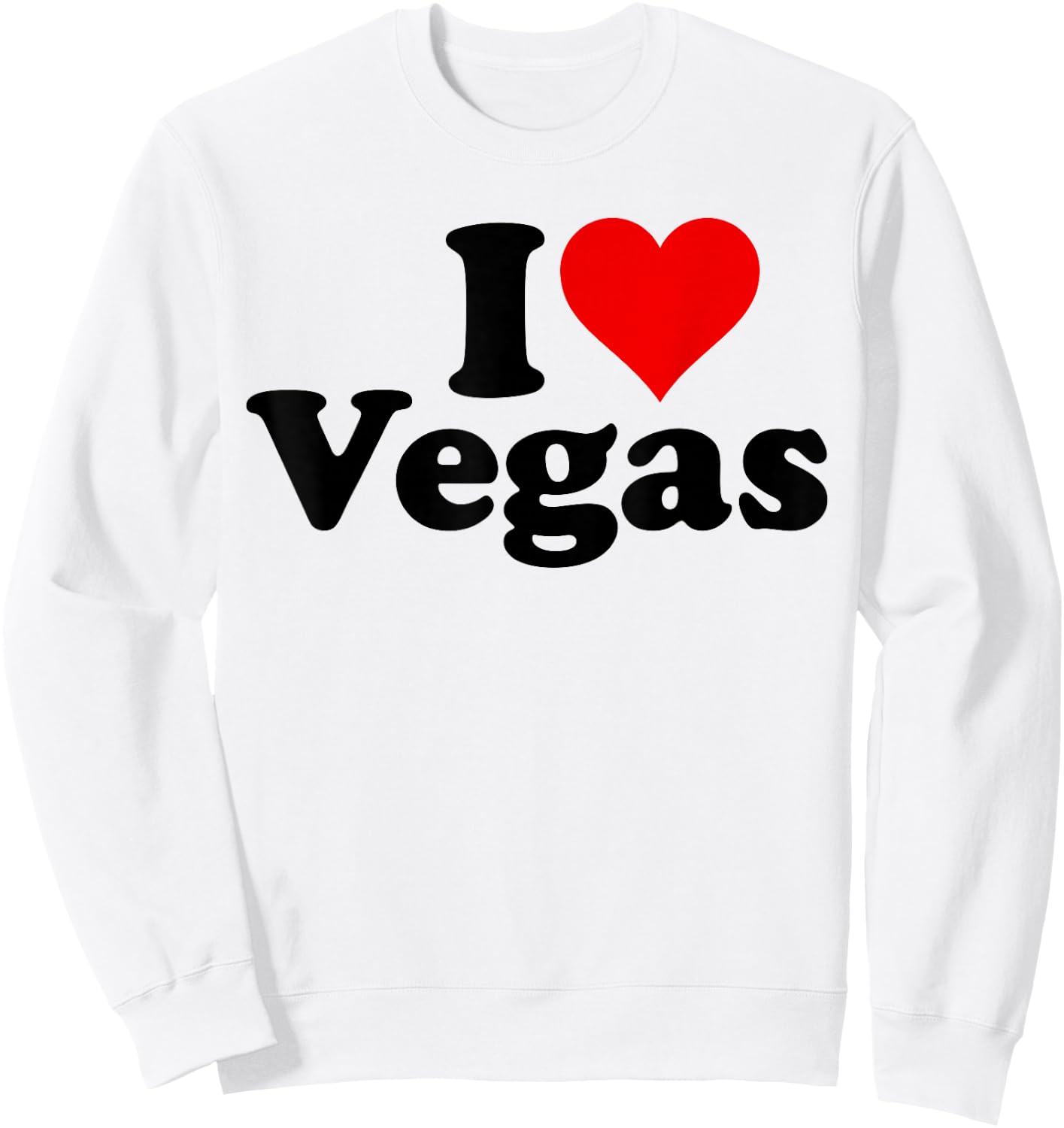 I Heart Love LAS Vegas Nevada Sweatshirt - Sweatshirt | White