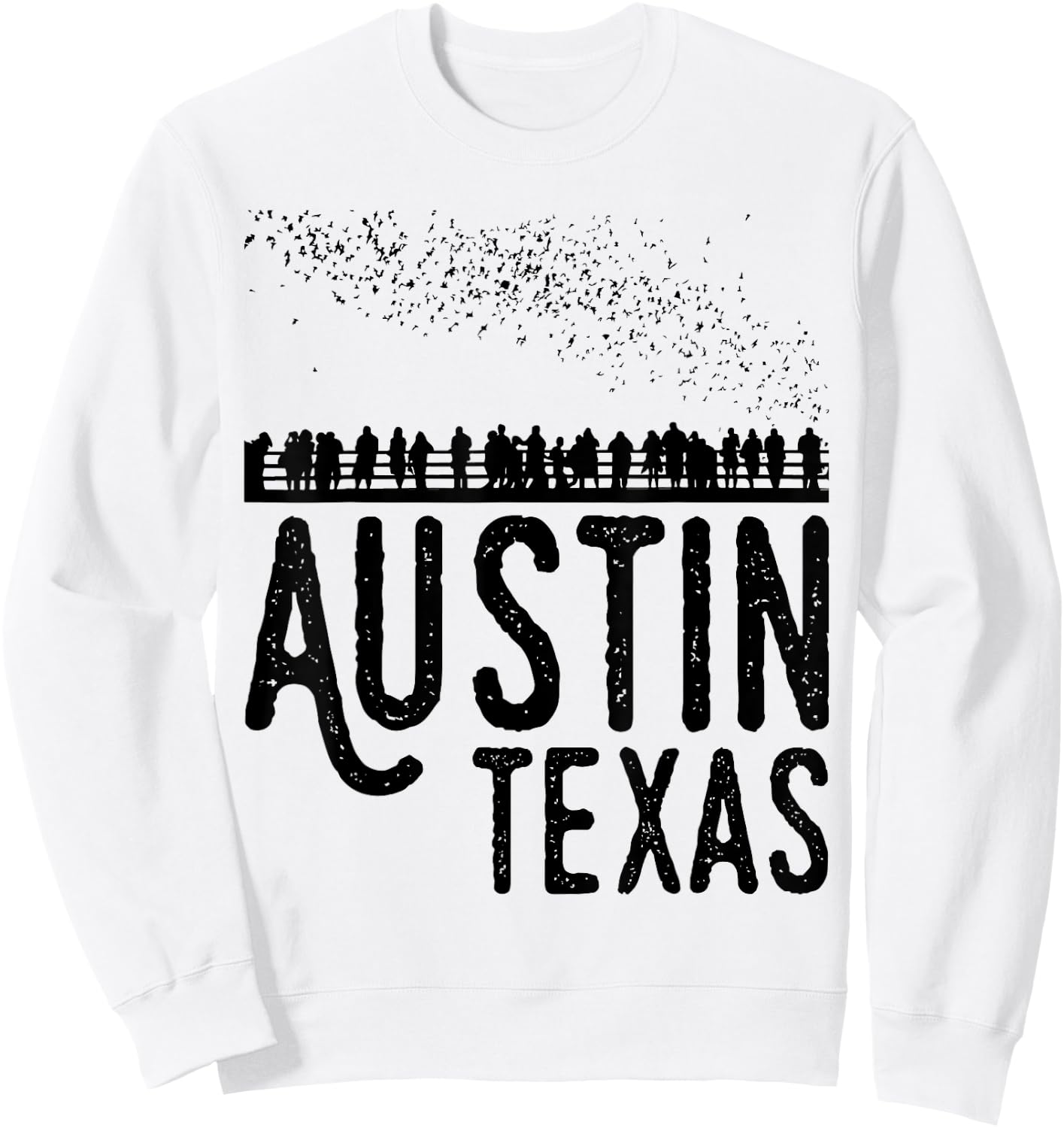 Austin Texas Bats South Congress Shirt Sweatshirt - Sweatshirt | White
