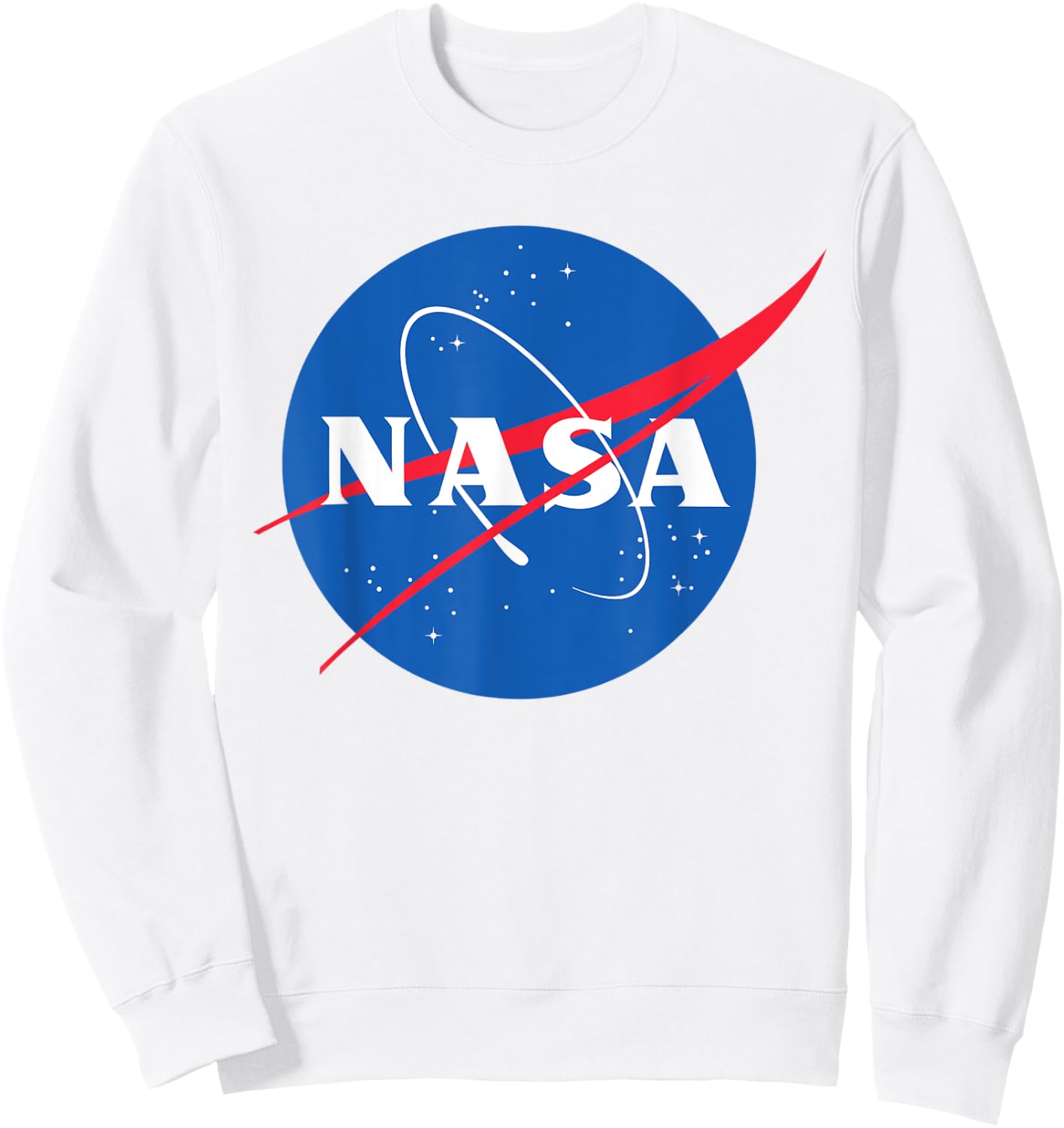 NASA Official Meatball NASA Logo Sweatshirt - Sweatshirt | White