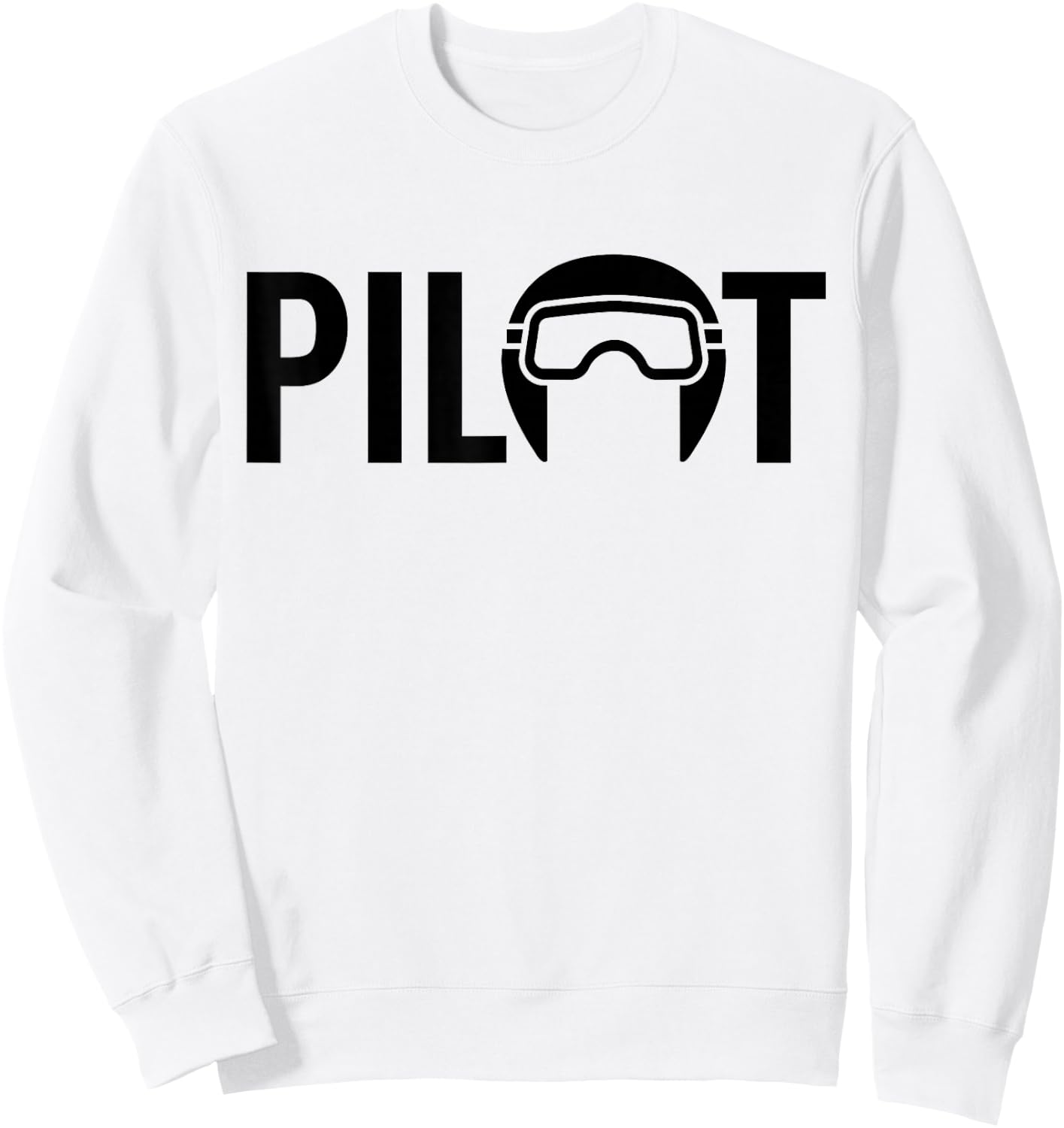 Pilot Airplane Aviator Aviation Sweatshirt - Sweatshirt | White