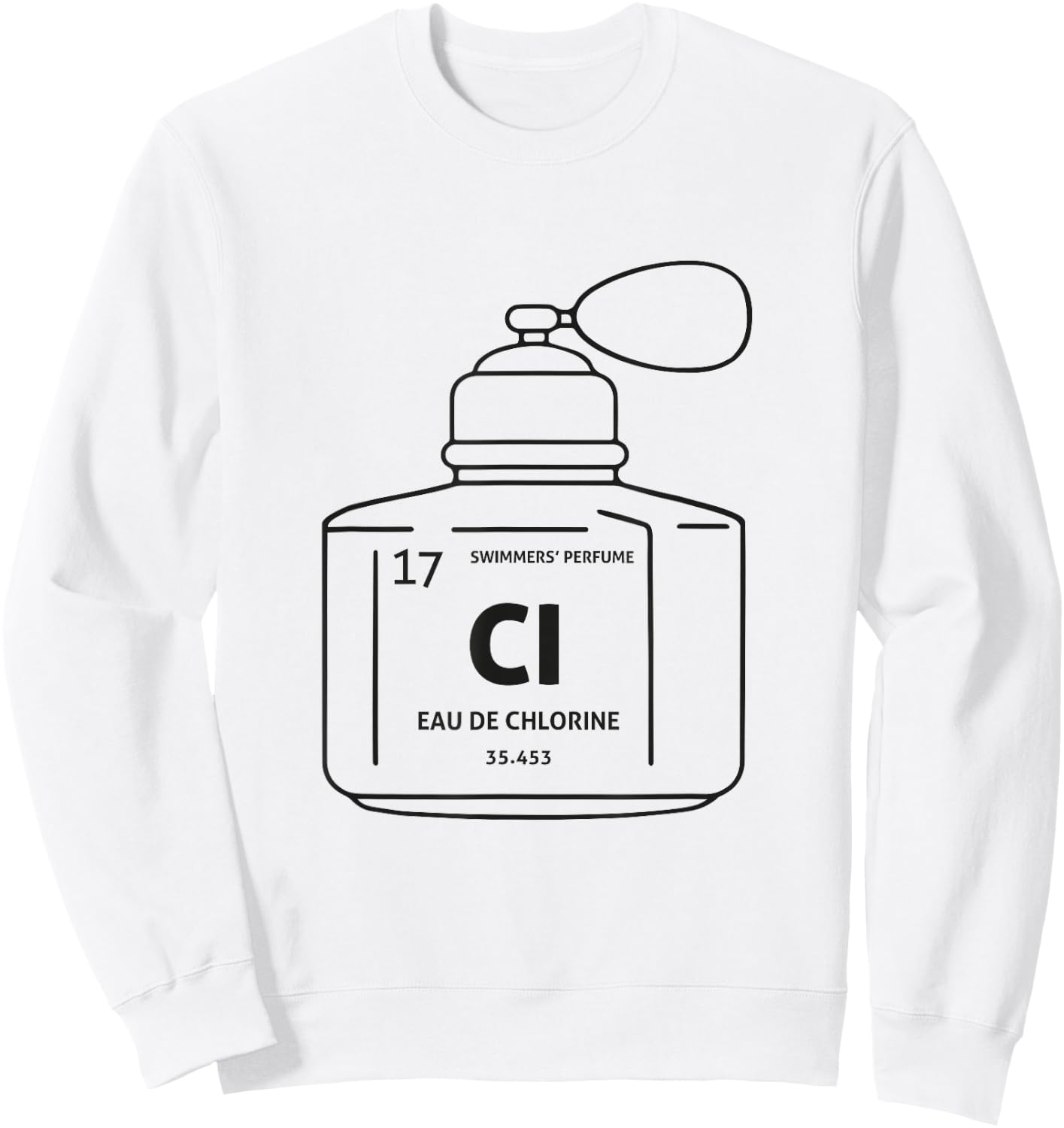 Eau De Chlorine - Swimmers' Perfume for Swimmers Sweatshirt - Sweatshirt | White