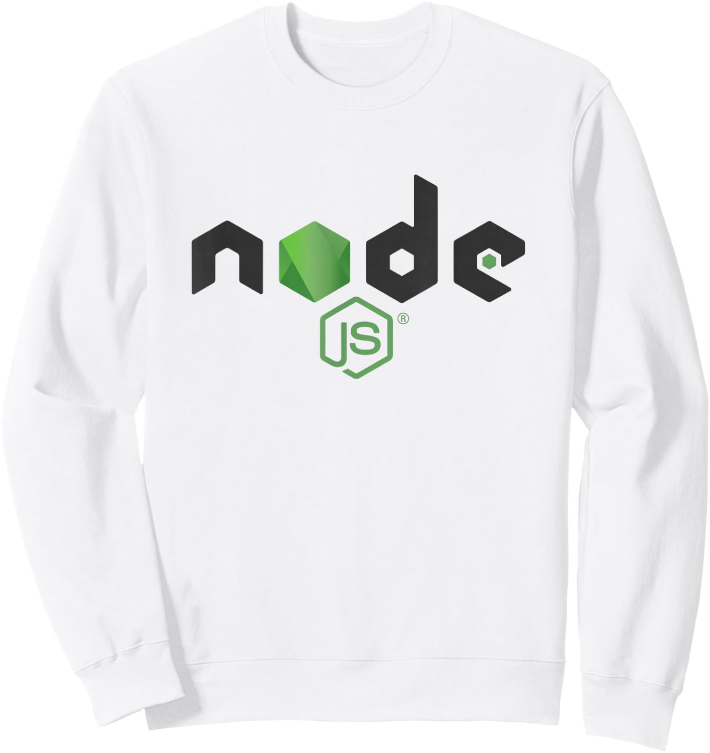 Node.js Logo - Node JS - Nodejs Programmer Software Engineer Sweatshirt - Sweatshirt | White