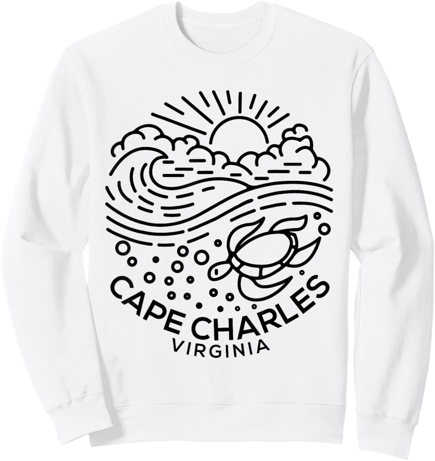 Cape Charles VA Sweatshirt - Sweatshirt | White