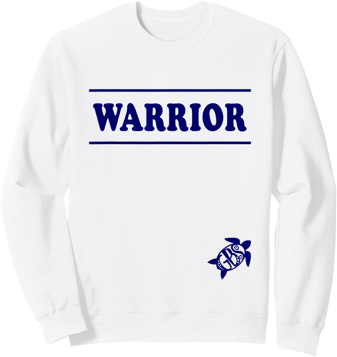 GBS WARRIOR turtle Guillain Barre Syndrome survivor support Sweatshirt - Sweatshirt | White
