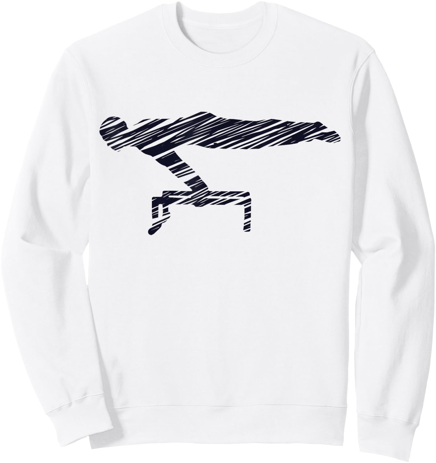 Motif gymnastics gymnast gymnastics fan vintage Sweatshirt - Sweatshirt | White