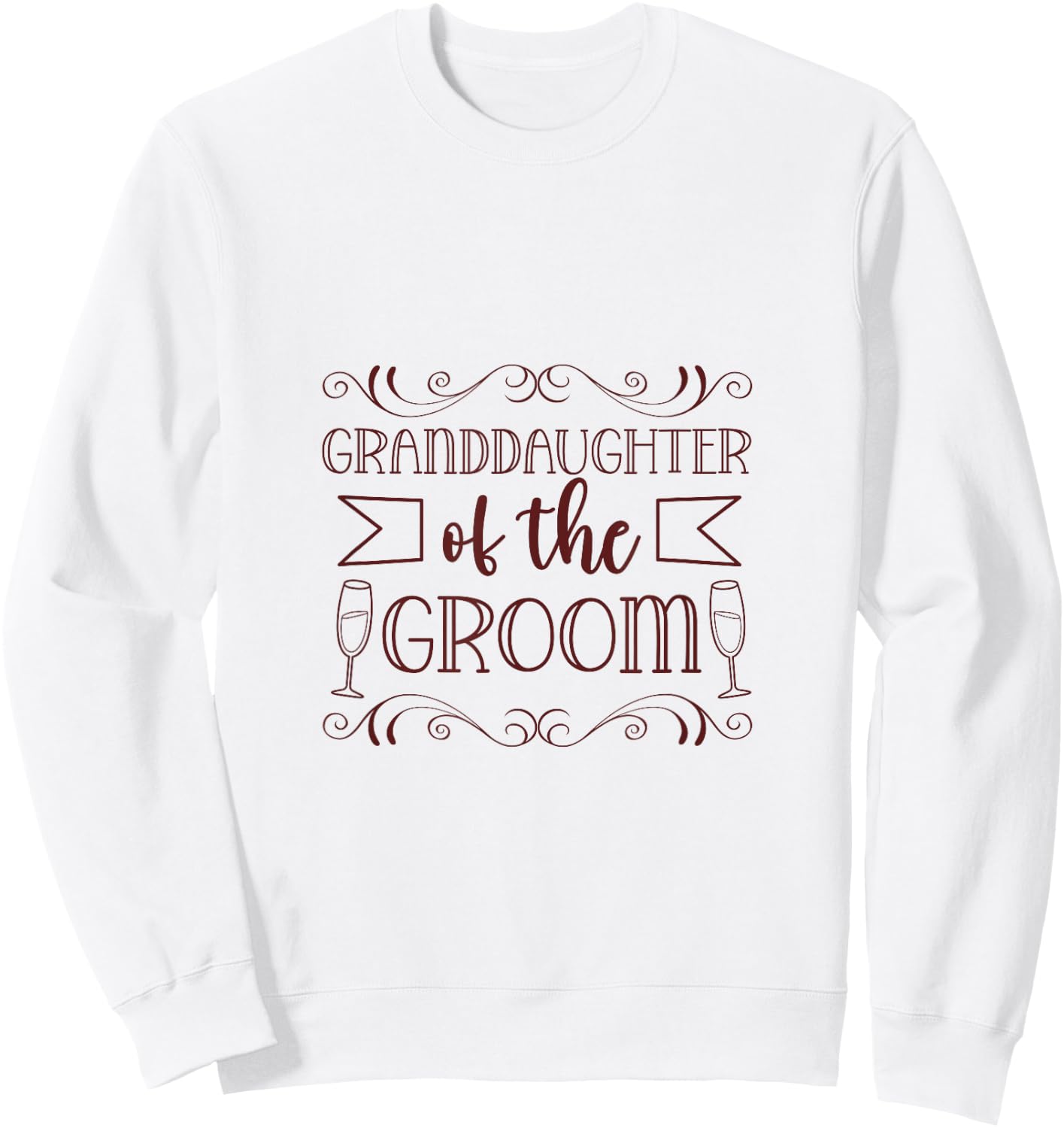 Wedding - Granddaughter of the groom Sweatshirt - Sweatshirt | White